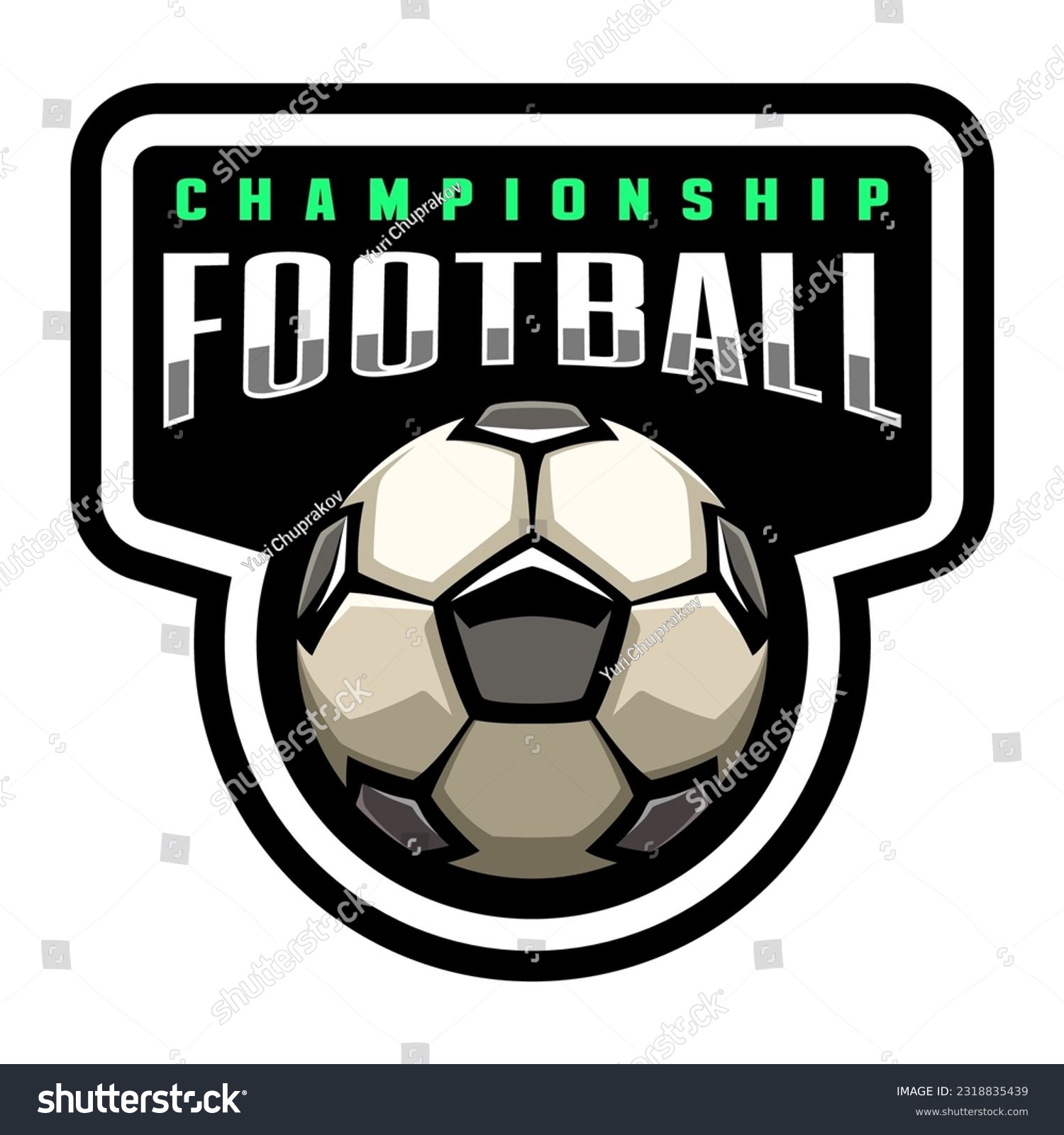 Soccer ball, football logo. Sport games. - Royalty Free Stock Vector ...