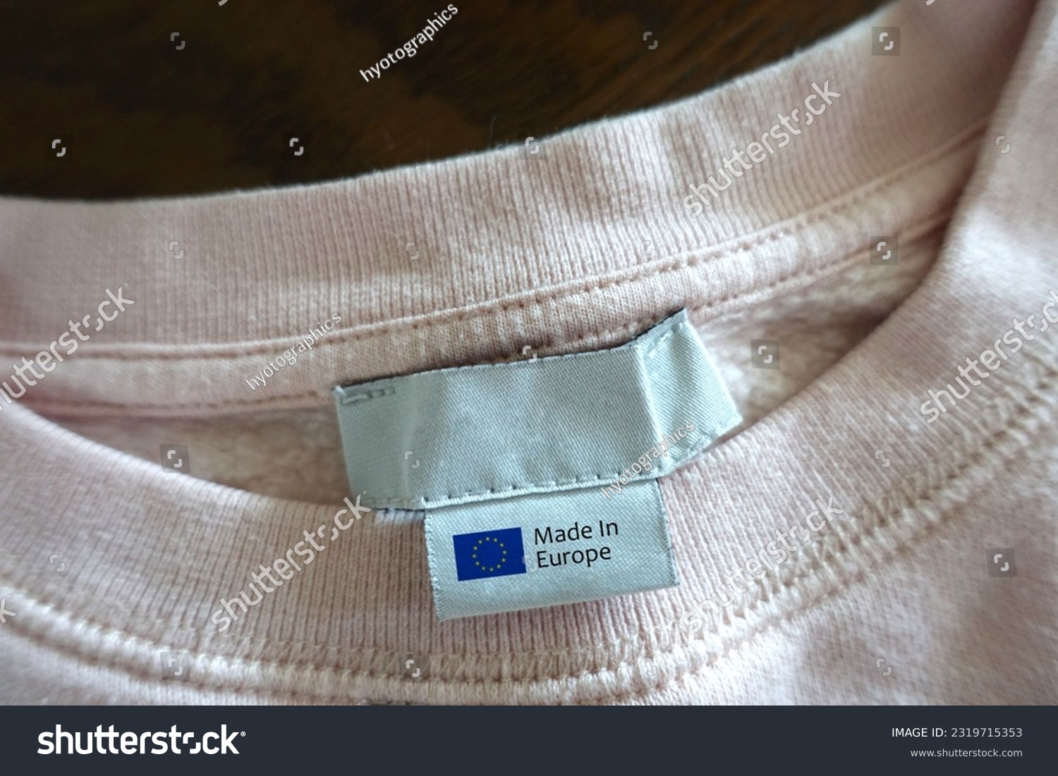 "Made in Europe" Label of T-Shirts. #2319715353