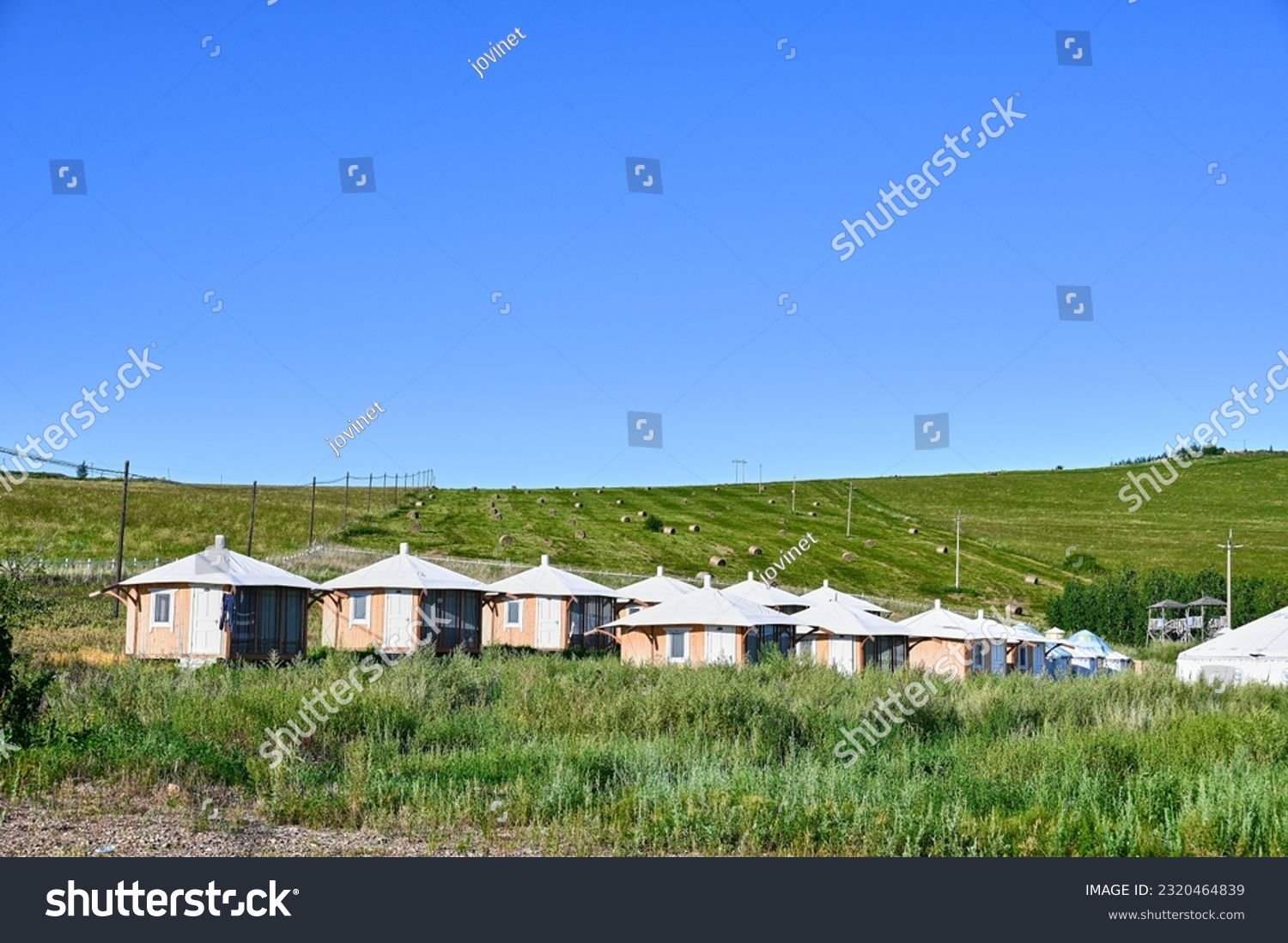 Hulunbeier grassland in Inner Mongolia, bivouac area,campsite trips #2320464839