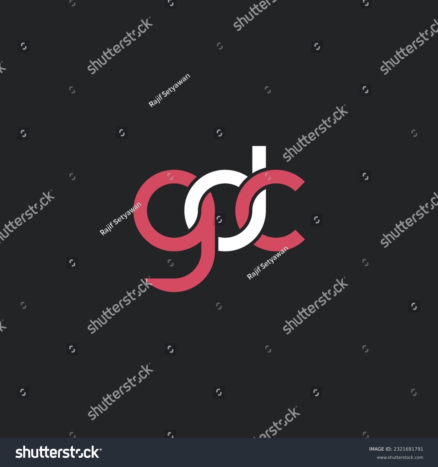 Letters GDC Monogram logo design - Royalty Free Stock Vector 2321691791 ...