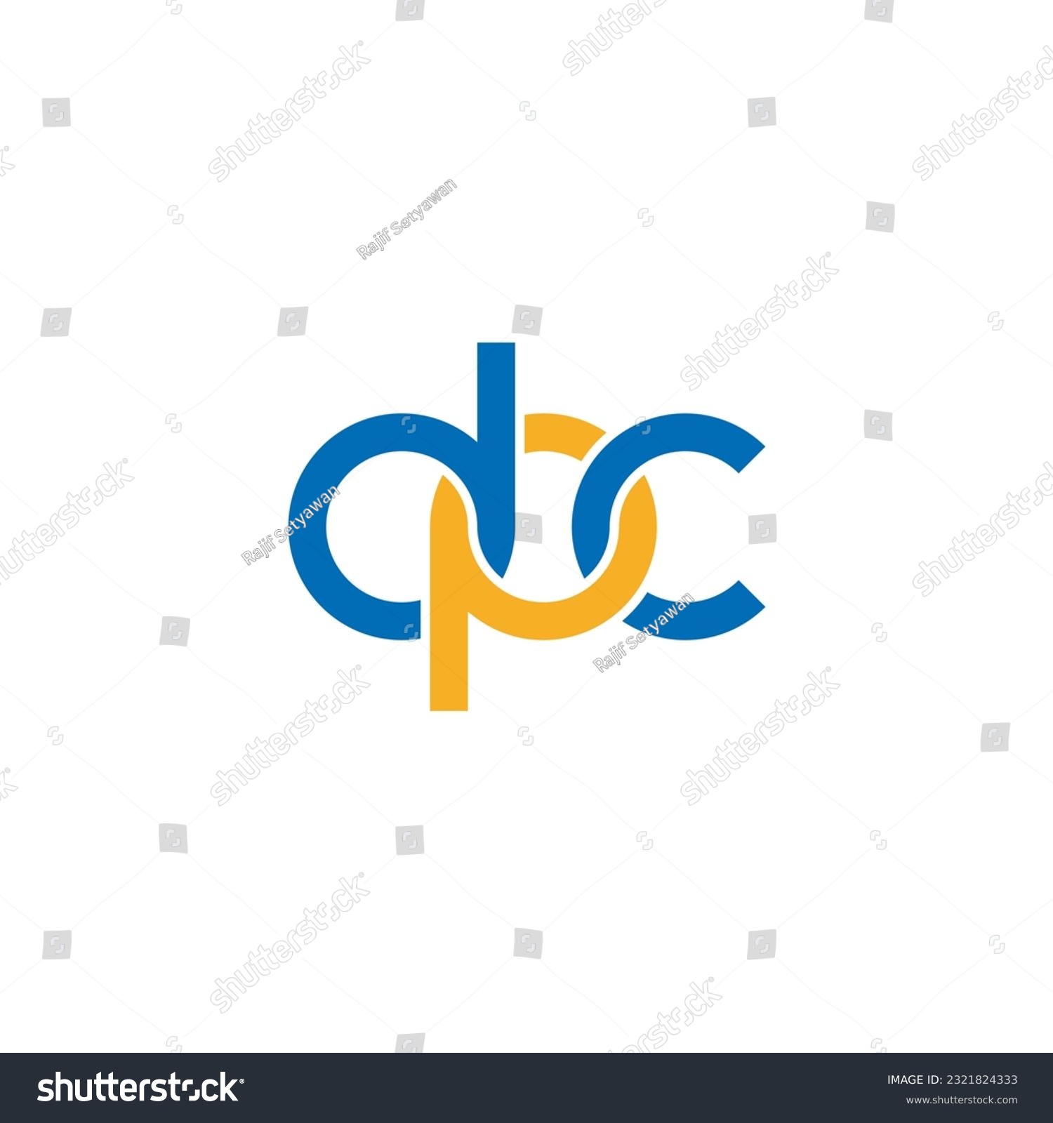 Letters DPC Monogram logo design - Royalty Free Stock Vector 2321824333 ...