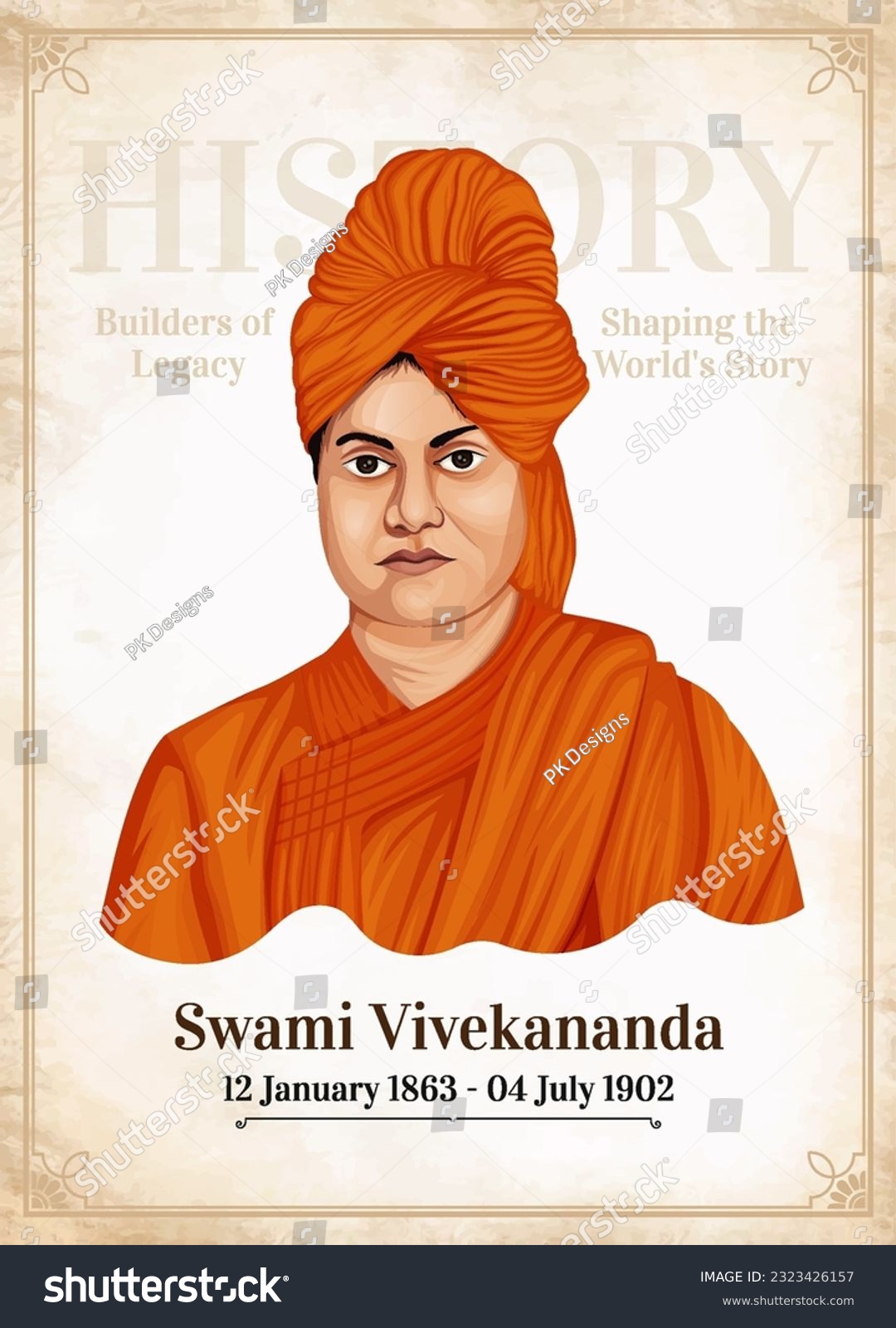 Swami Vivekananda- A Revered Figure in World - Royalty Free Stock ...