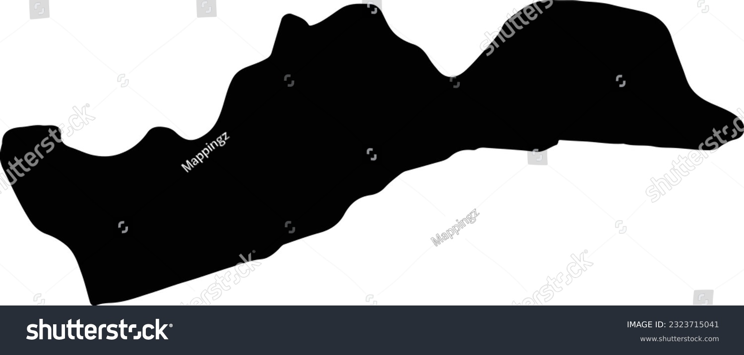 Silhouette map of Greater Accra Ghana with - Royalty Free Stock Vector ...