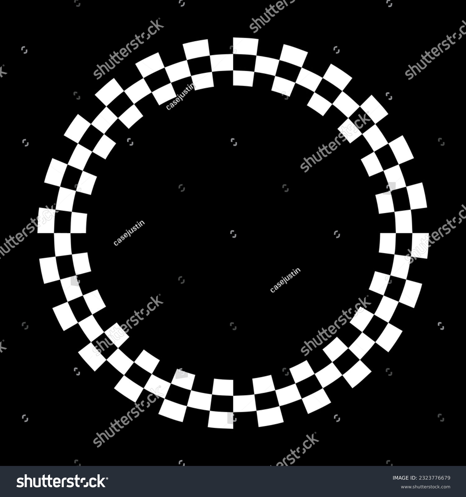 Circle checkerboard race frame, spiral design - Royalty Free Stock ...