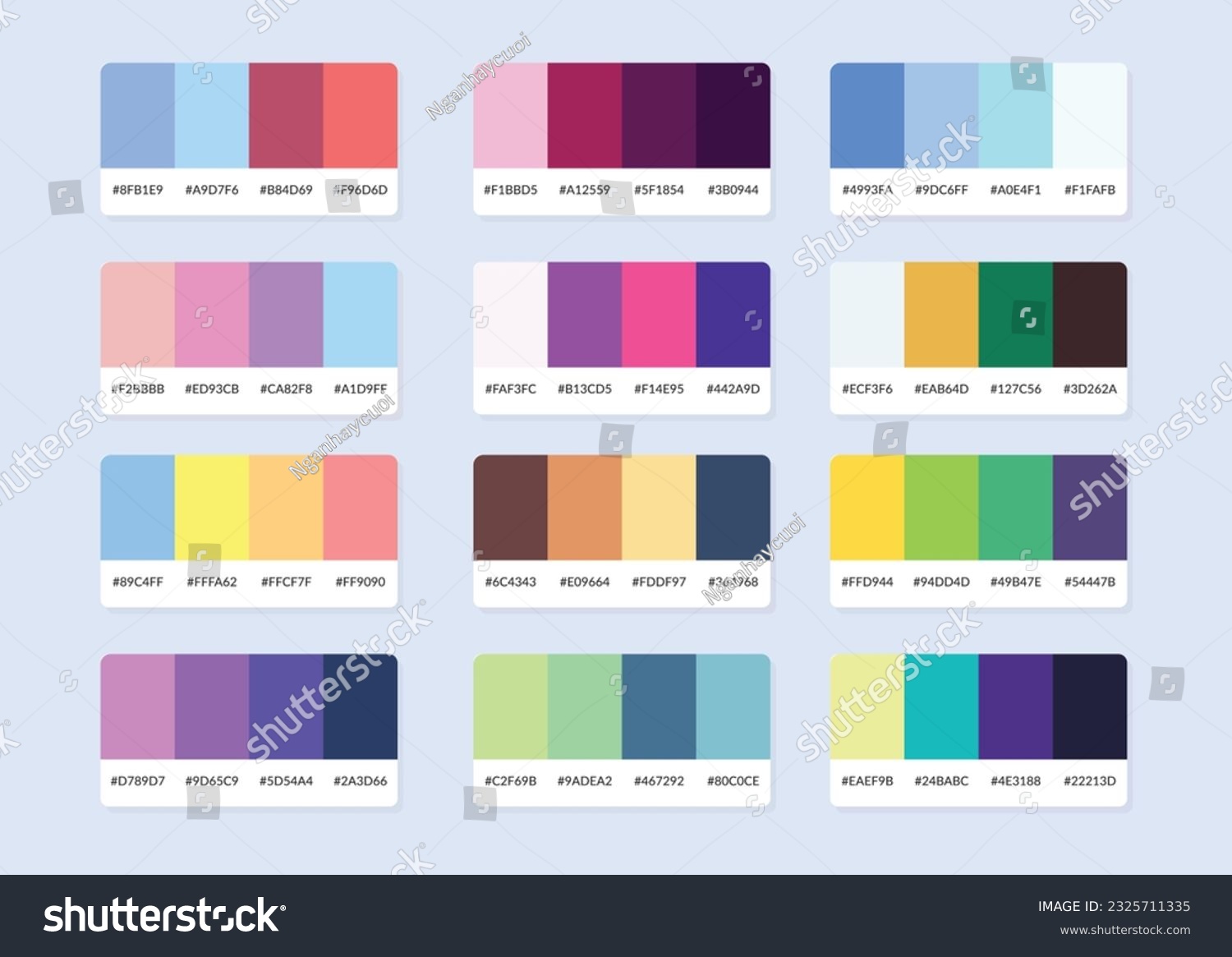 Pantone colour palette catalog samples in rgb - Royalty Free Stock ...