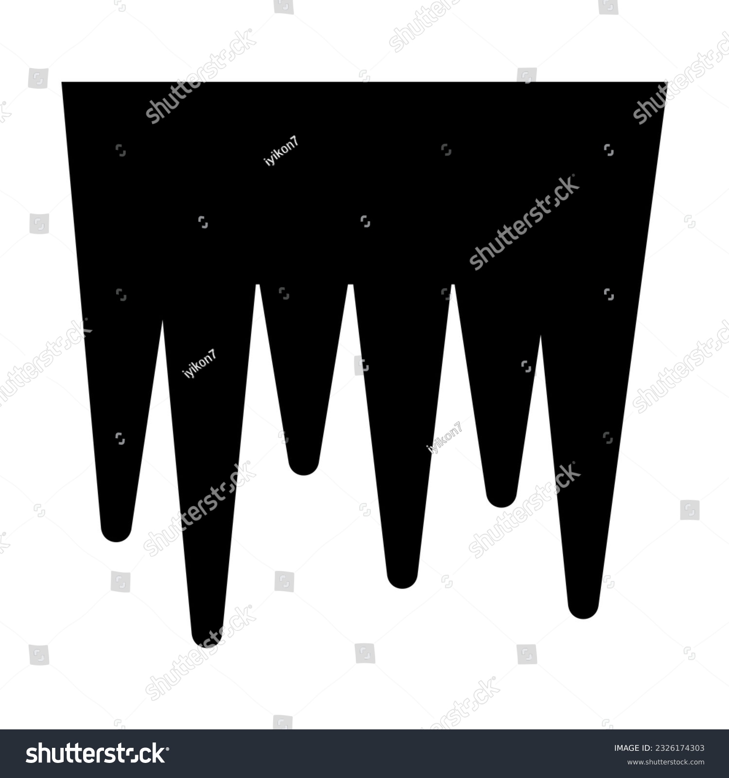 Icicles Vector Glyph Icon For Personal And Commercial Use.
 #2326174303