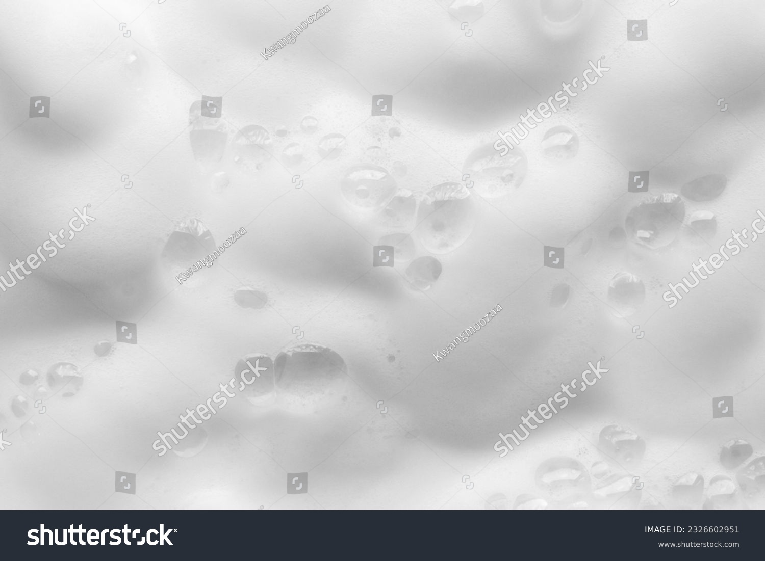 Abstract white soap foam bubbles texture background #2326602951
