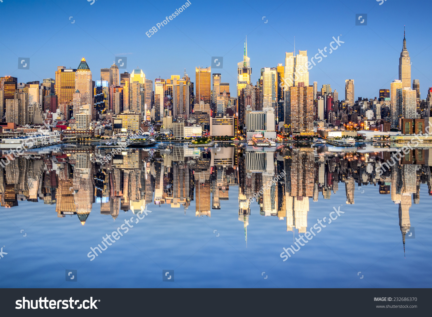 New York City, USA city skyline of Midtown Manhattan. #232686370