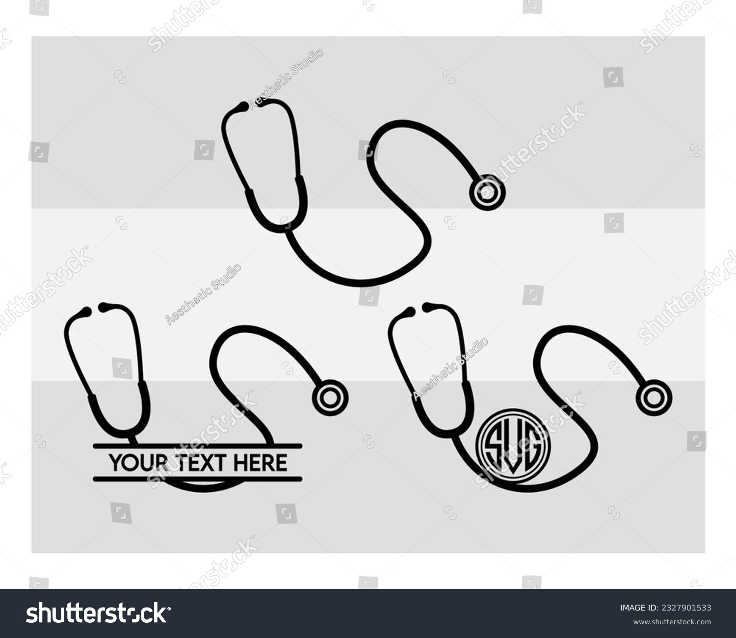 Heart Stethoscope Svg, SVG Bundle, Heart Beat, - Royalty Free Stock ...