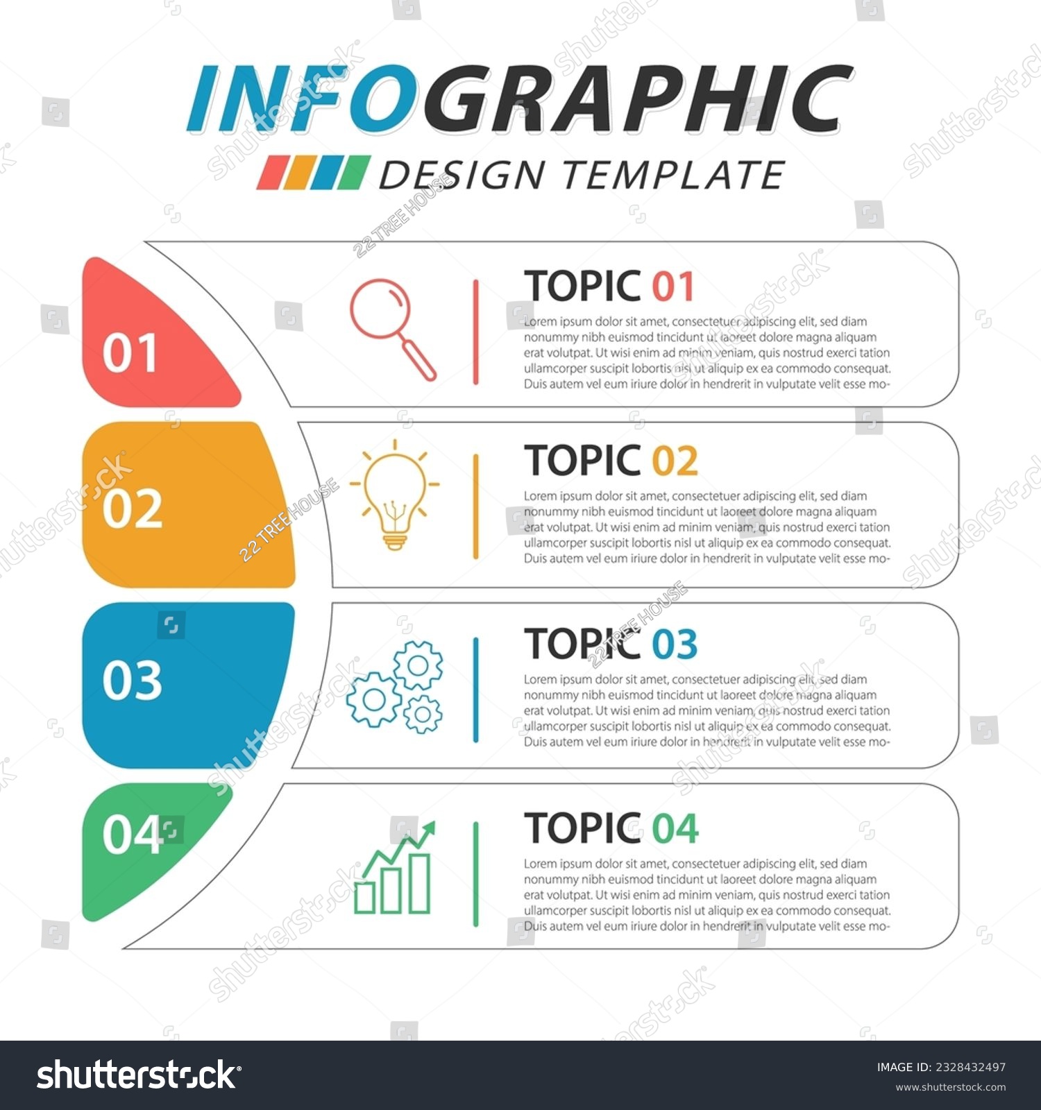 Timeline Creator infographic template. 4 Step - Royalty Free Stock ...