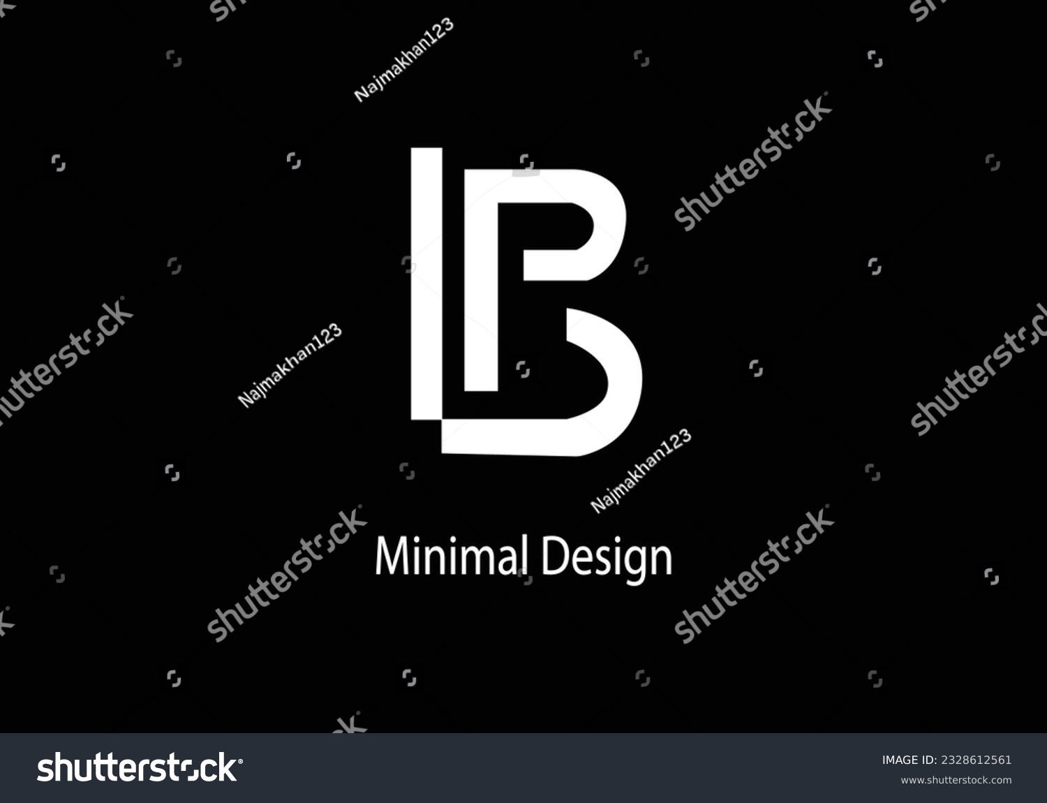 Alphabet LB monogram logo design. Alphabet LB. - Royalty Free Stock ...