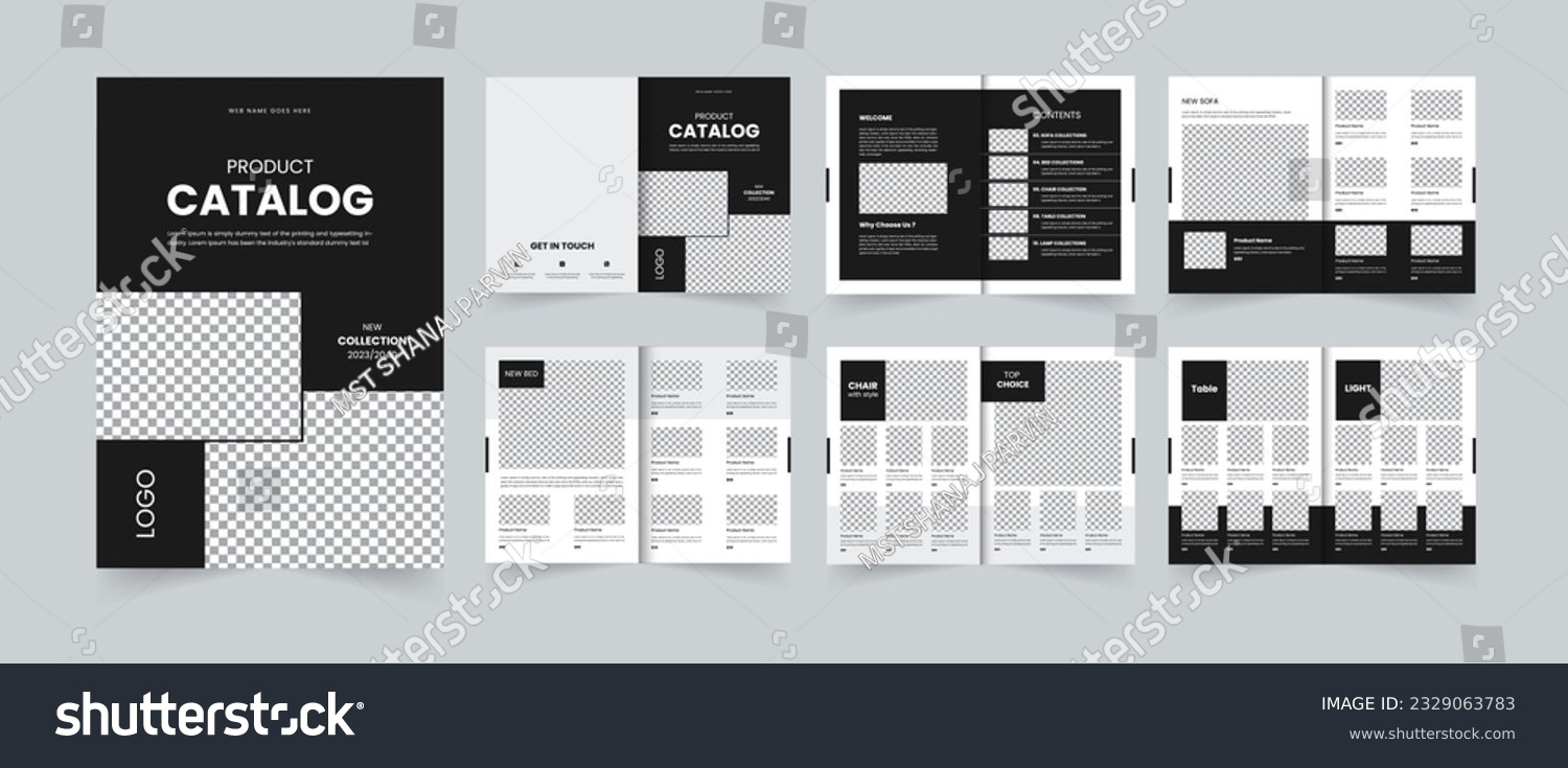 Modern A4 Product Catalog Template Design 12 - Royalty Free Stock ...