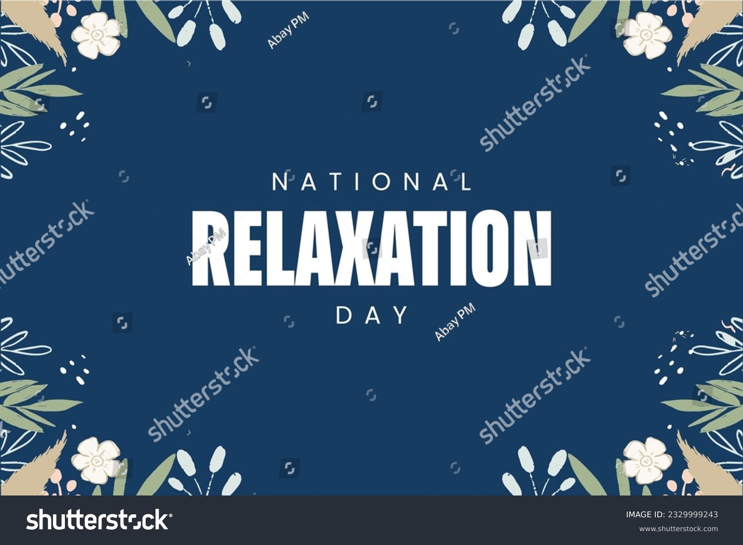 National Relaxation Day, background template - Royalty Free Stock ...