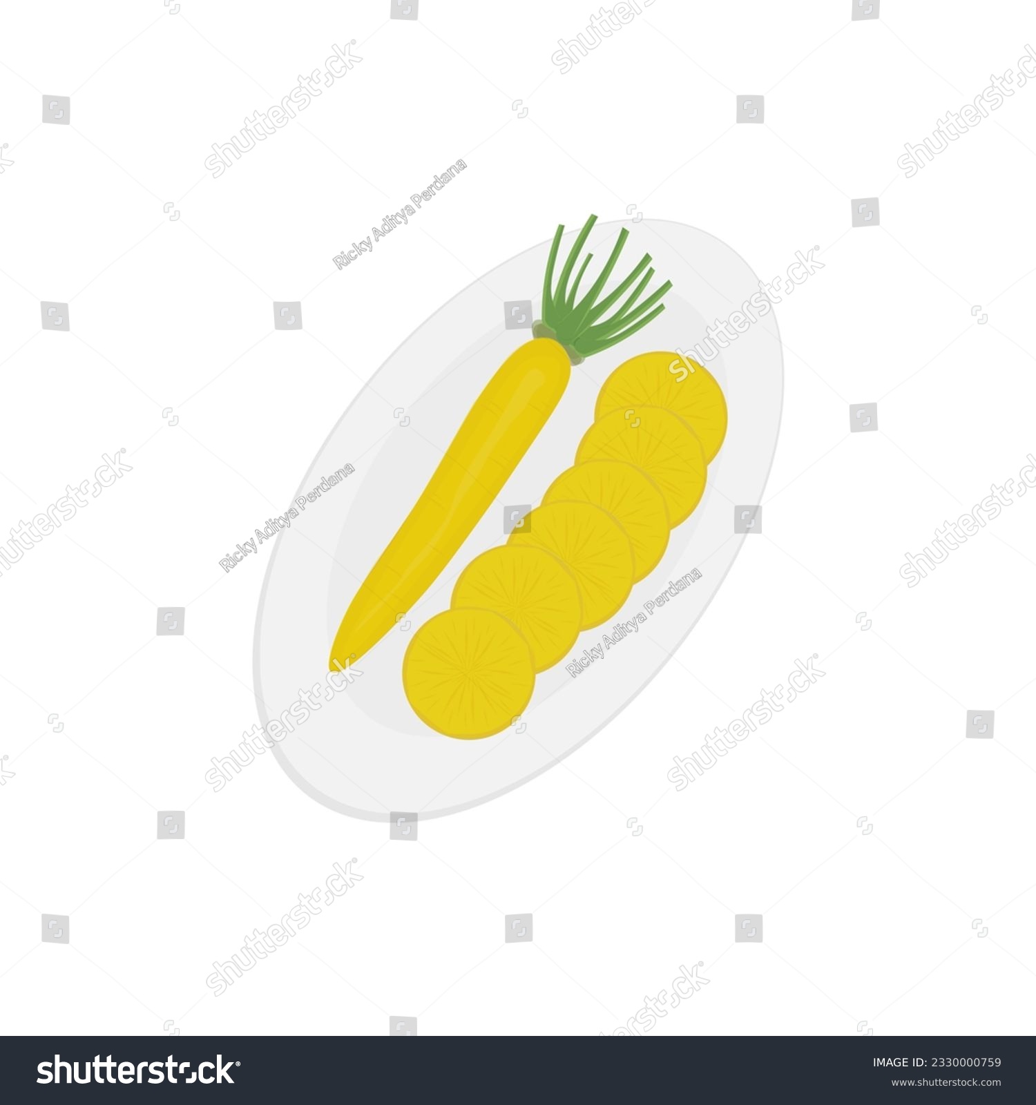 Logo Illustration of Whole And Chopped Korean Yellow Radish Pickled Danmuji Takuan #2330000759
