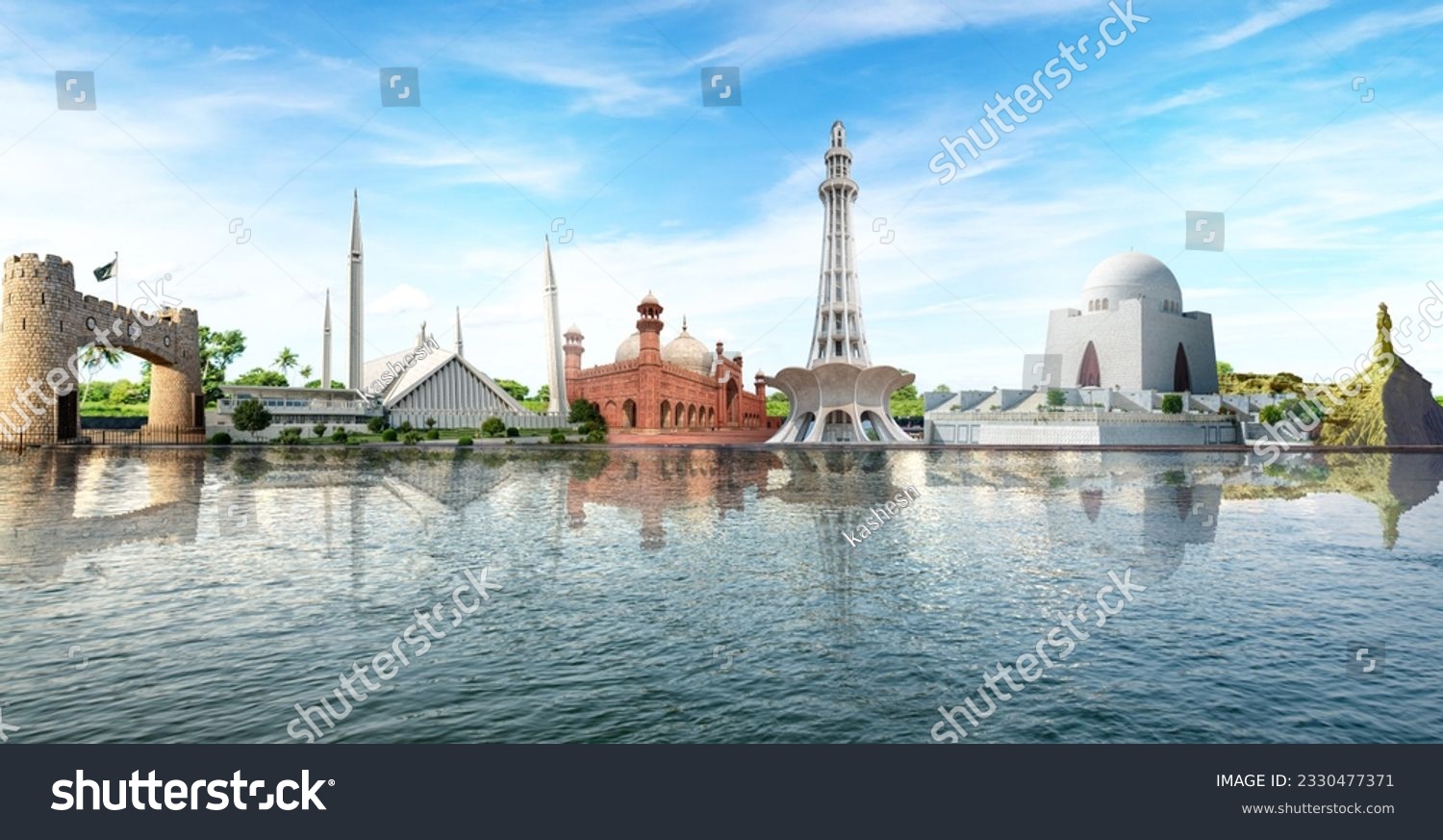 Pakistan Monuments. Sea Environment. Quaid-e-Azam Tomb. Minar e Pakistan. Khyber Gate. Faisal Mosque. Badshahi Mosque. #2330477371