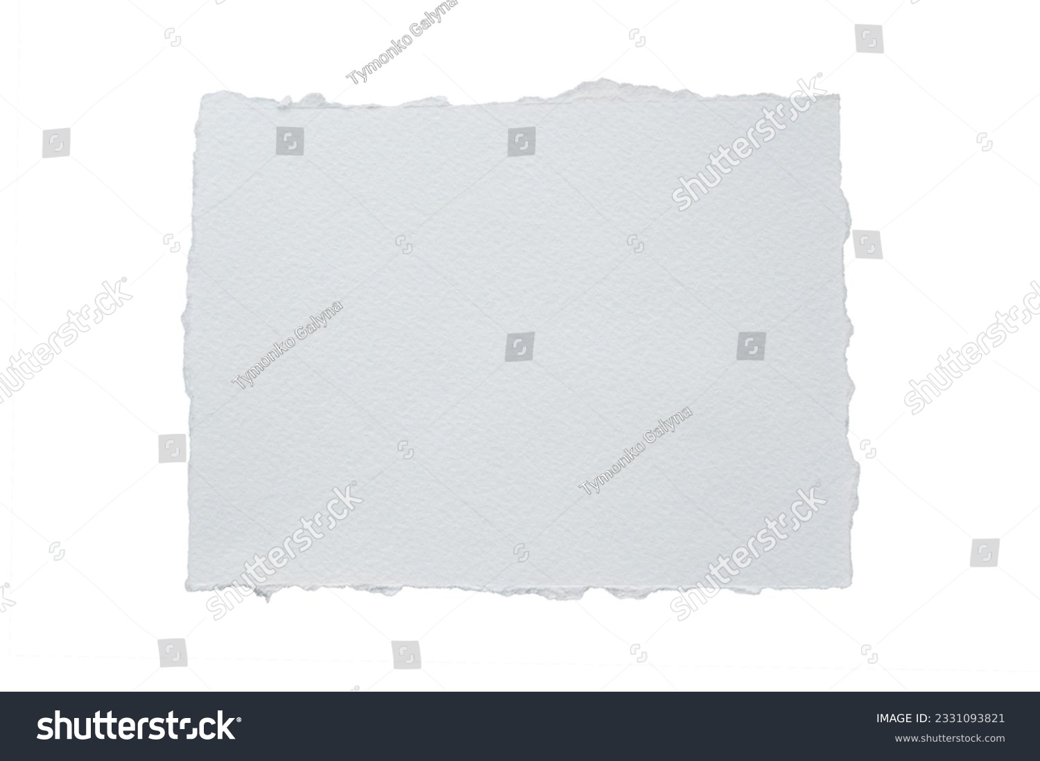 close up of a white ripped piece of paper with copyspace. torn paper isolated on white background with clipping path. #2331093821