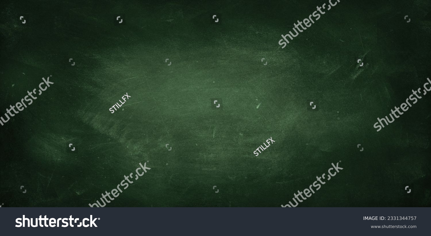 Chalk rubbed out on green chalkboard background #2331344757