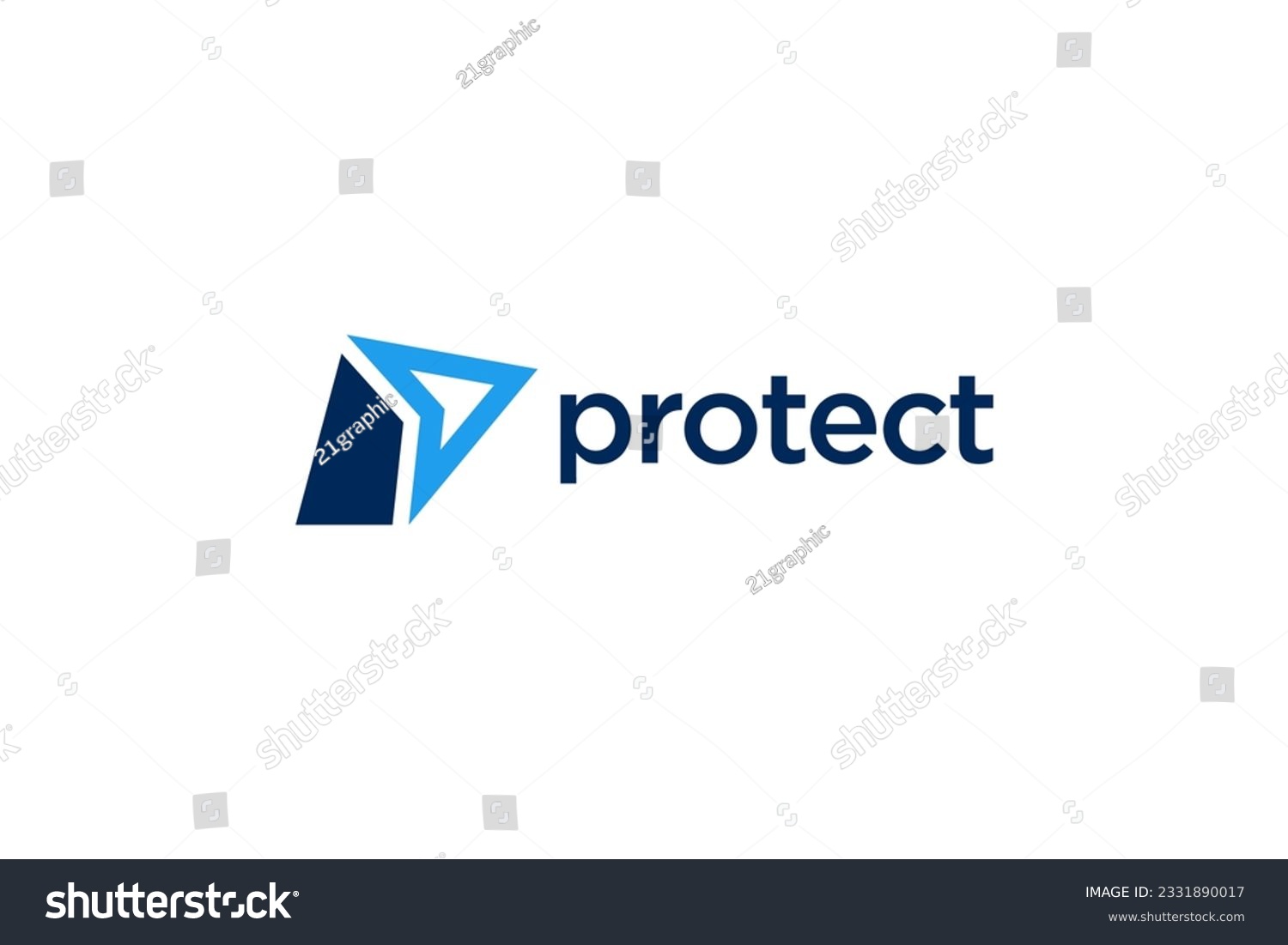 Arrow Head Icon Symbol Logo Design Protect - Royalty Free Stock Vector 