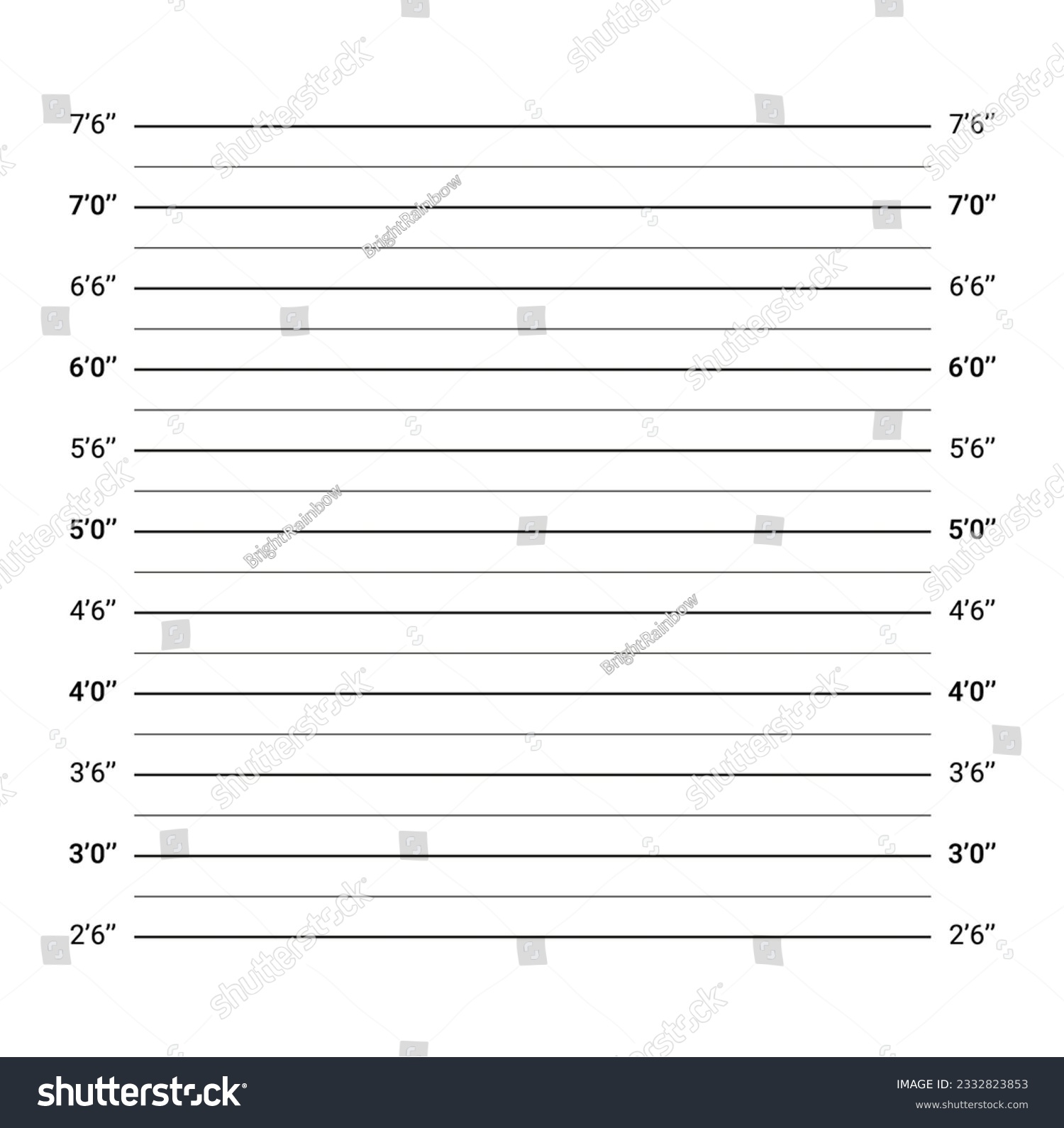 Lineup Backdrop Identification Frame Police Royalty Free Stock Vector 2332823853 7190