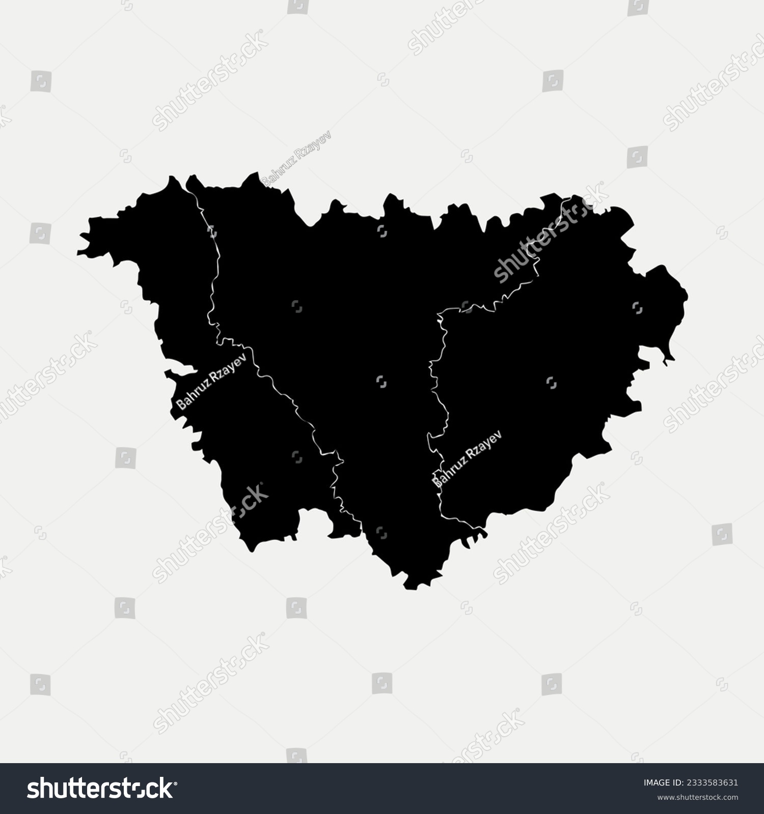 Map of Haute-Loire - Auvergne-Rhone-Alpes - - Royalty Free Stock Vector ...