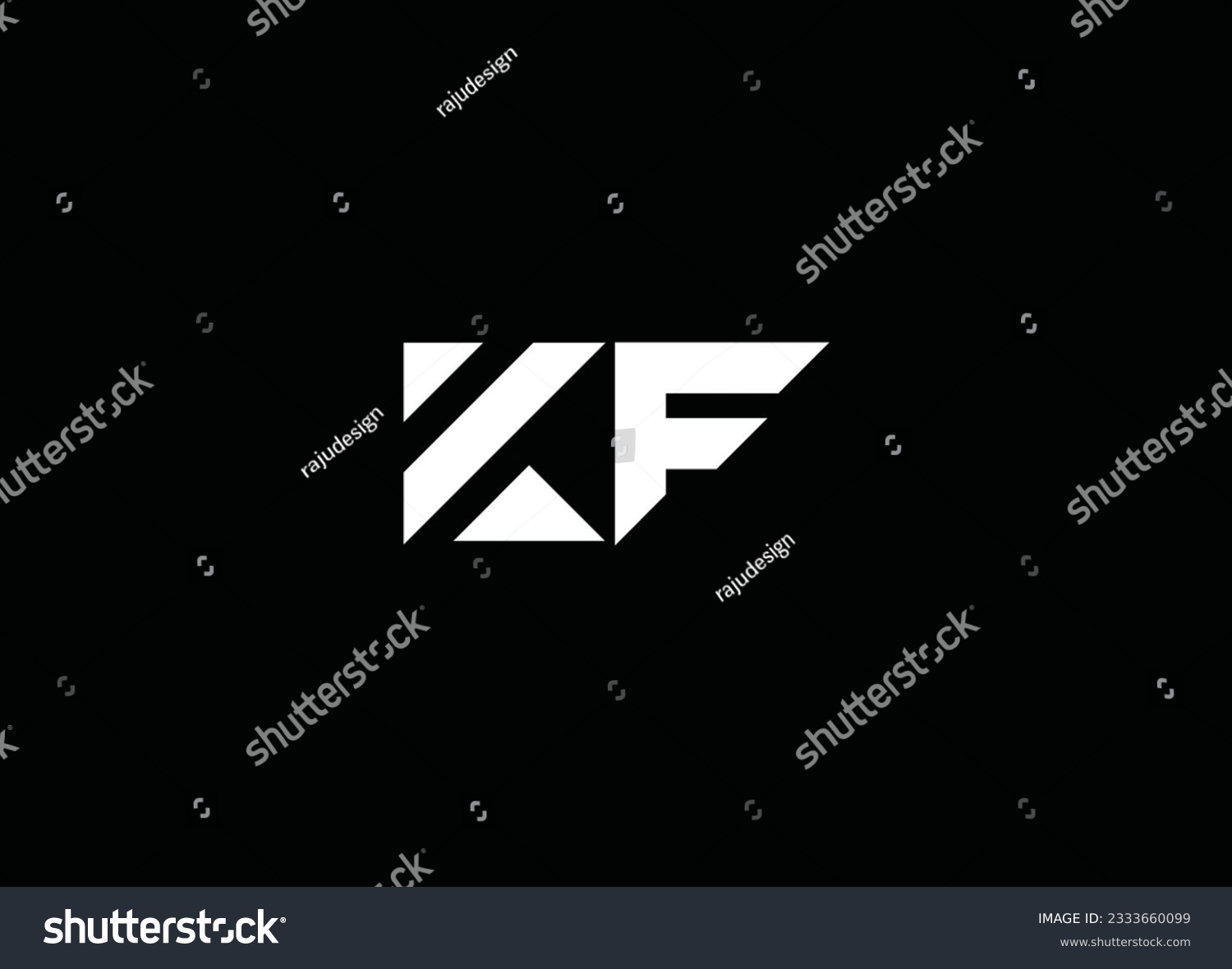 KF Letter Logo Design And Vector Template Logo - Royalty Free Stock ...