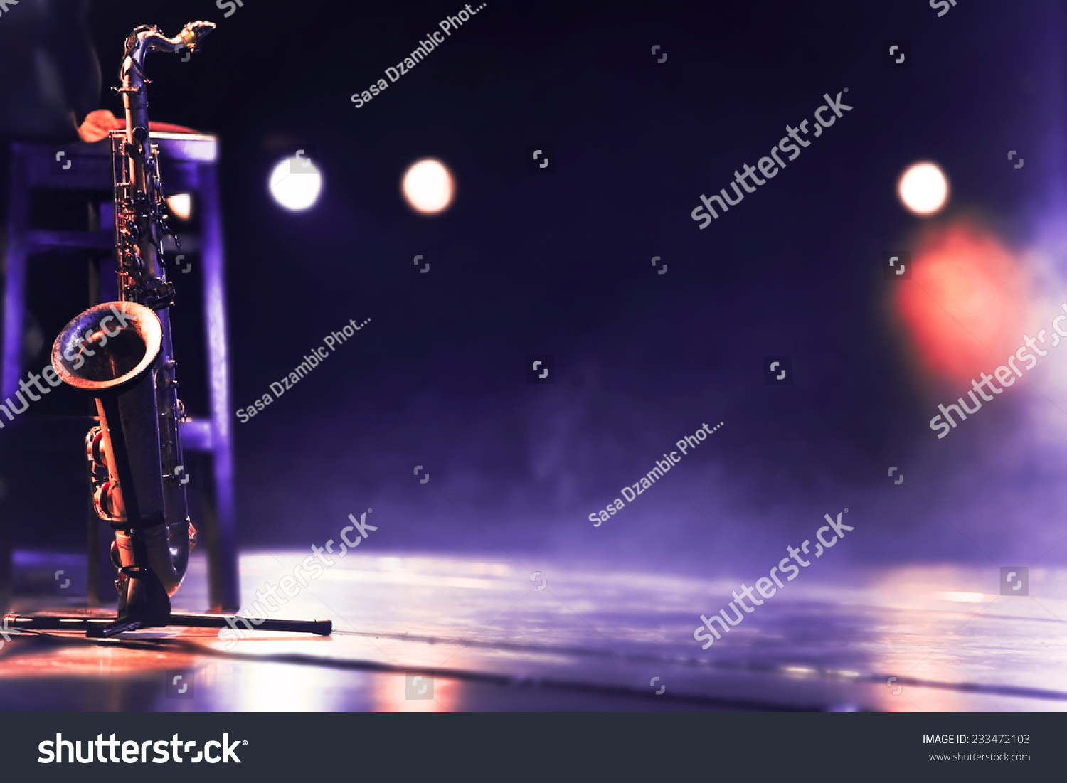 Saxophone on the stage #233472103