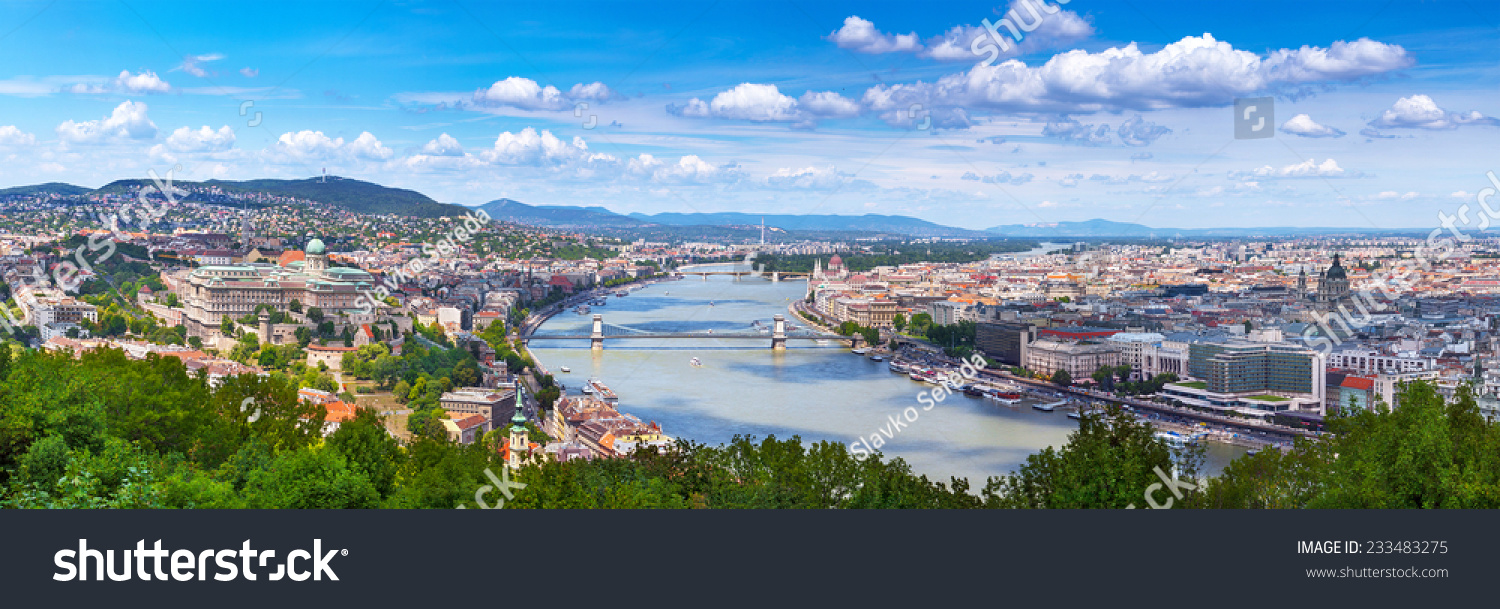 Panorama of Budapest - the capital of Hungary #233483275