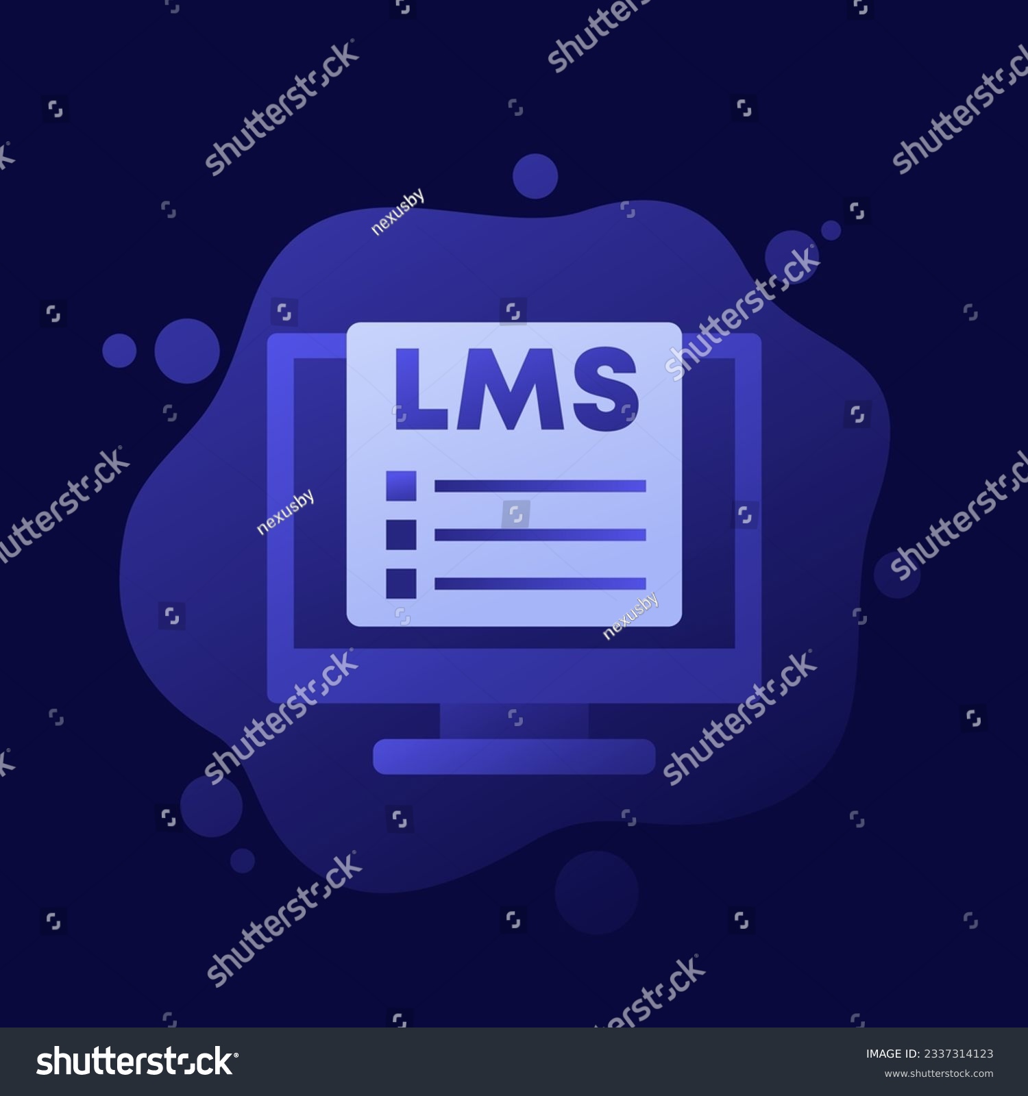 LMS Icon, Learning Management System, Vector - Royalty Free Stock ...