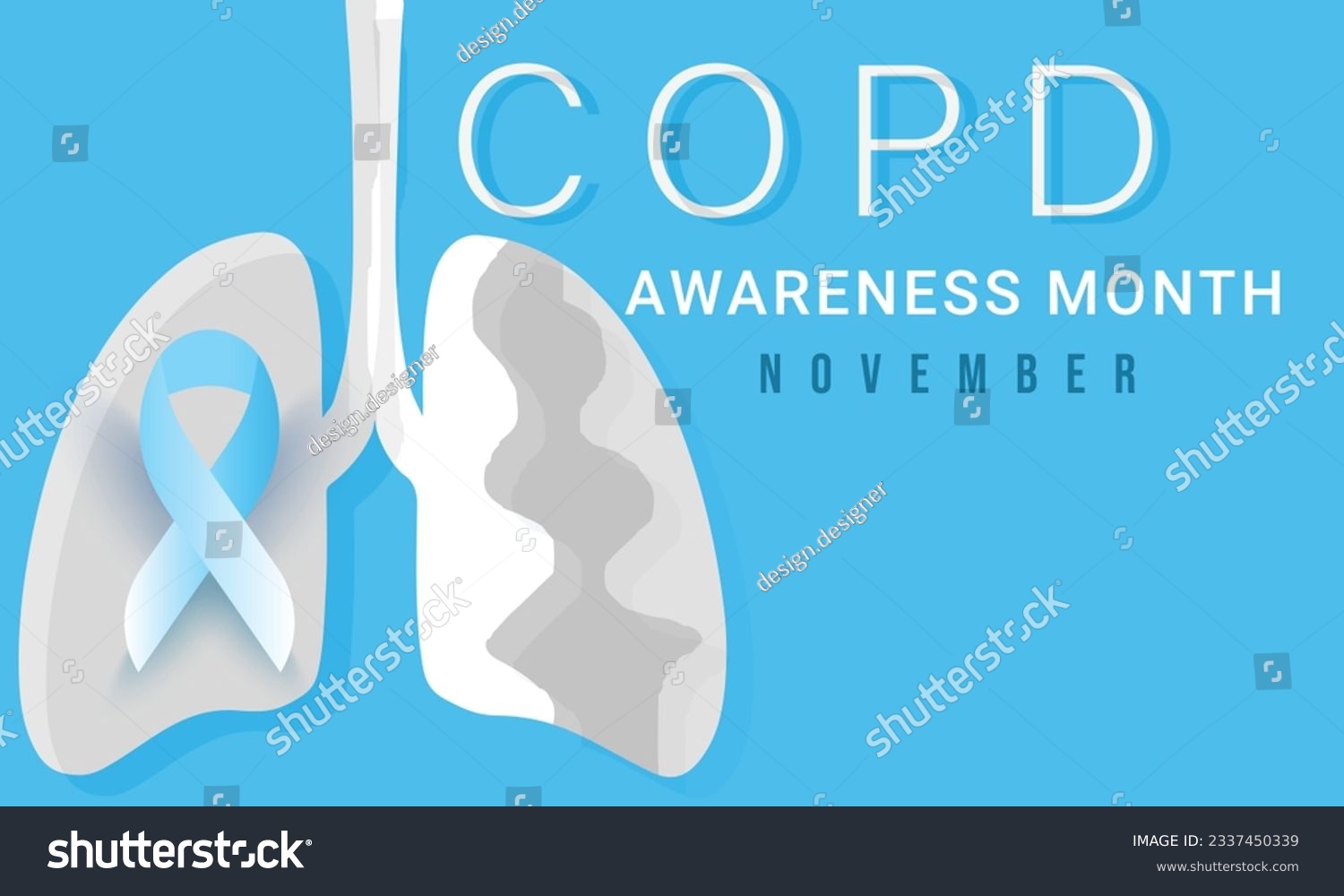 National COPD Awareness month. background, - Royalty Free Stock Vector ...