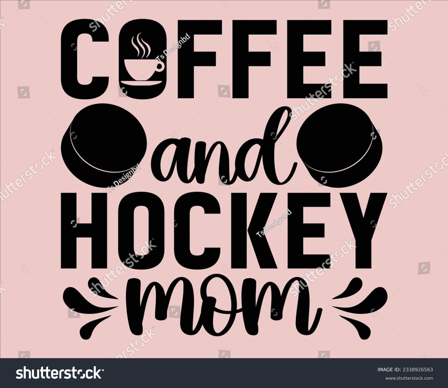 Hockey Svg,Coffee and Hockey Mom design,Hockey - Royalty Free Stock ...