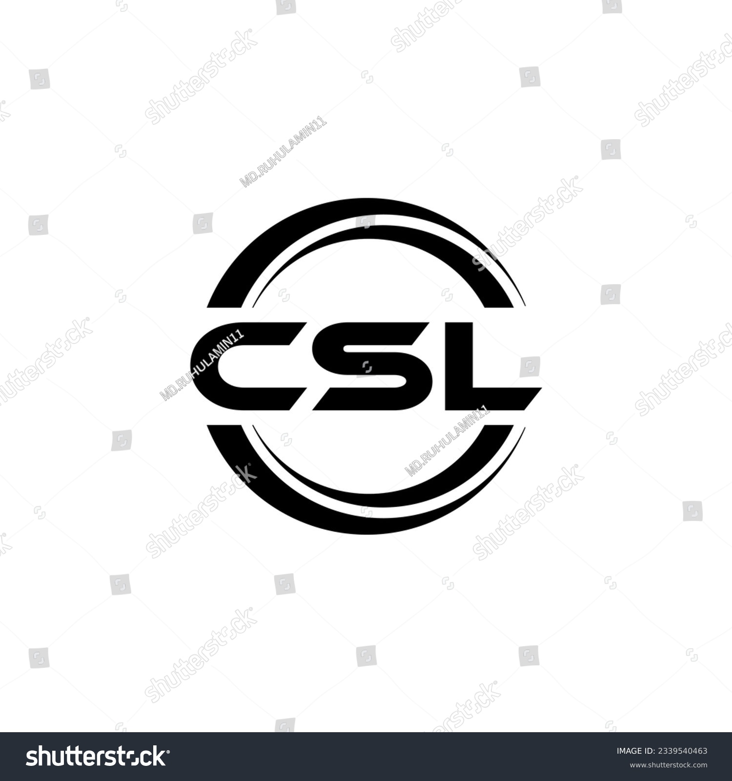 CSL Logo Design, Inspiration For A Unique - Royalty Free Stock Vector ...