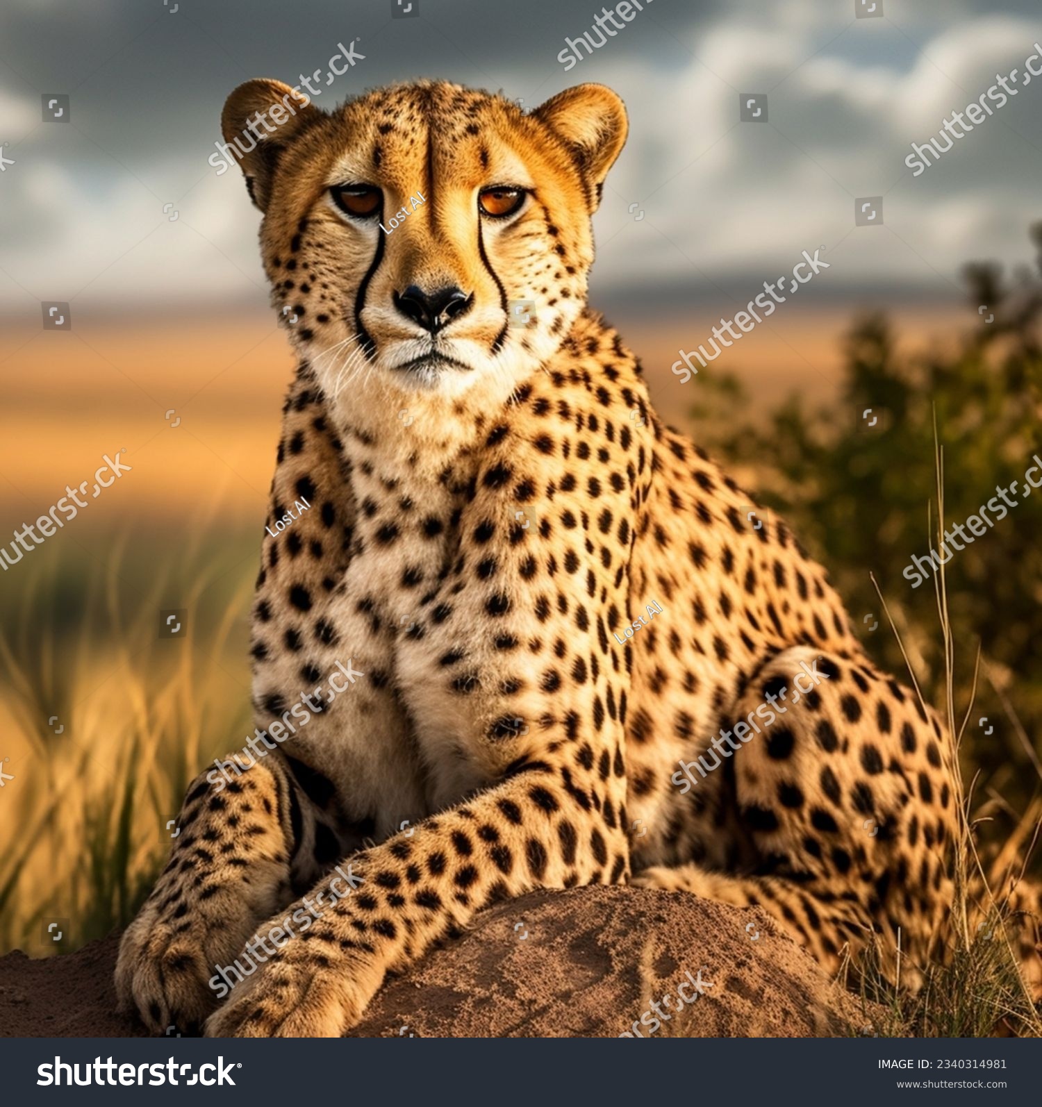 Cheetah Hideaway: Resting in Nature's Lap #2340314981