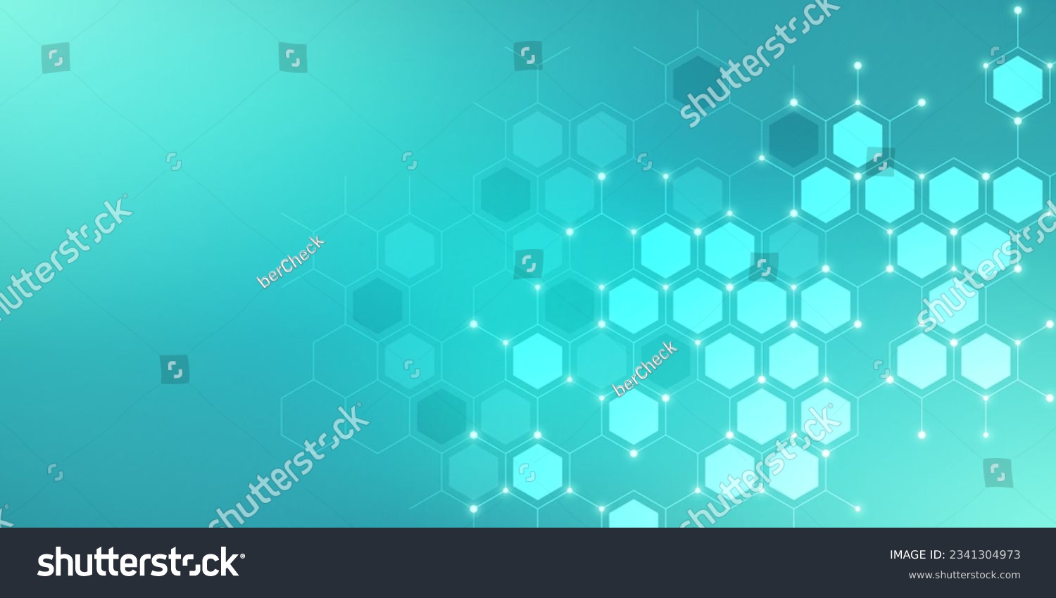 Abstract design element with geometric background of hexagons shape pattern. Vector illustration #2341304973
