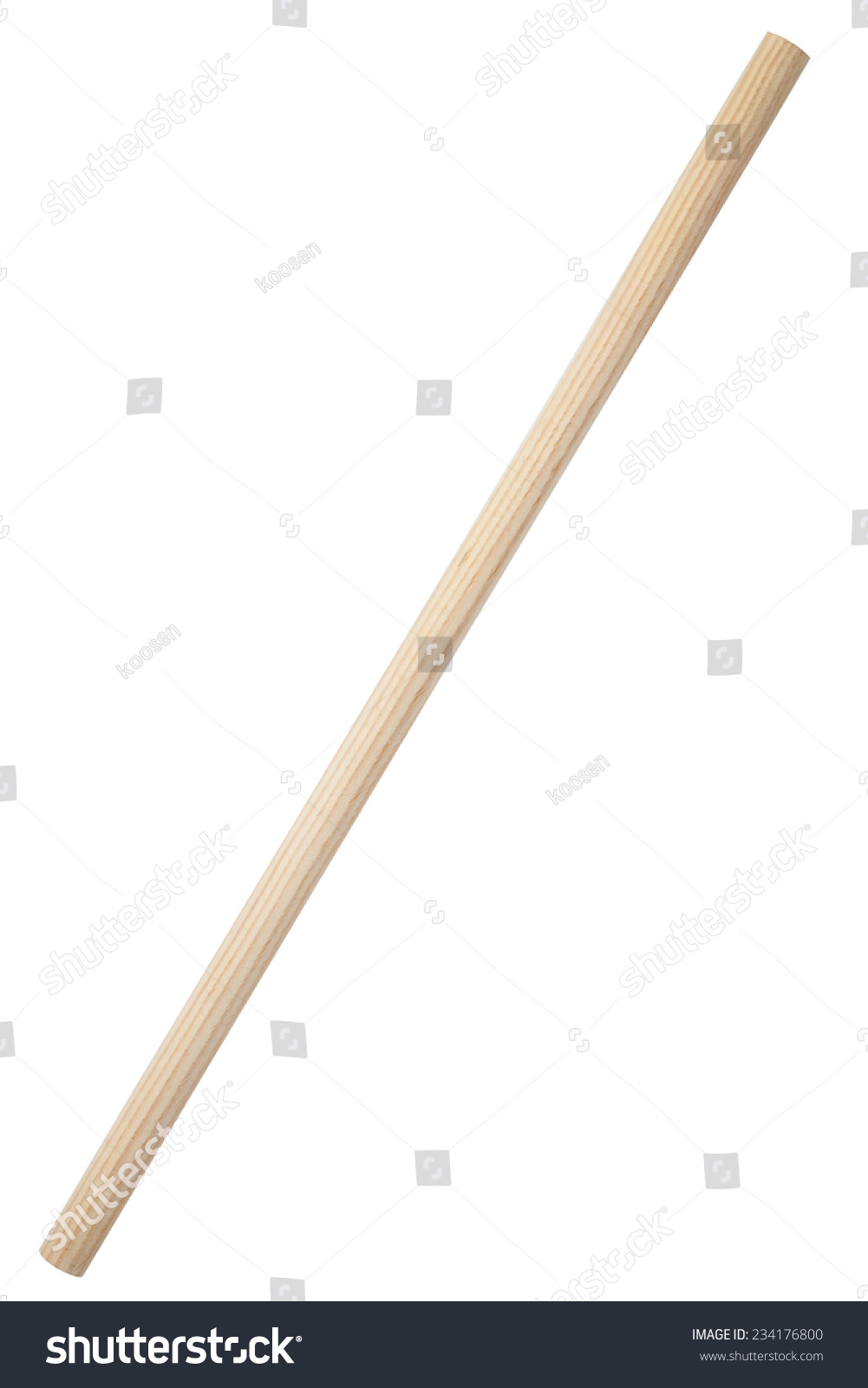 Wooden stick isolated on white background #234176800