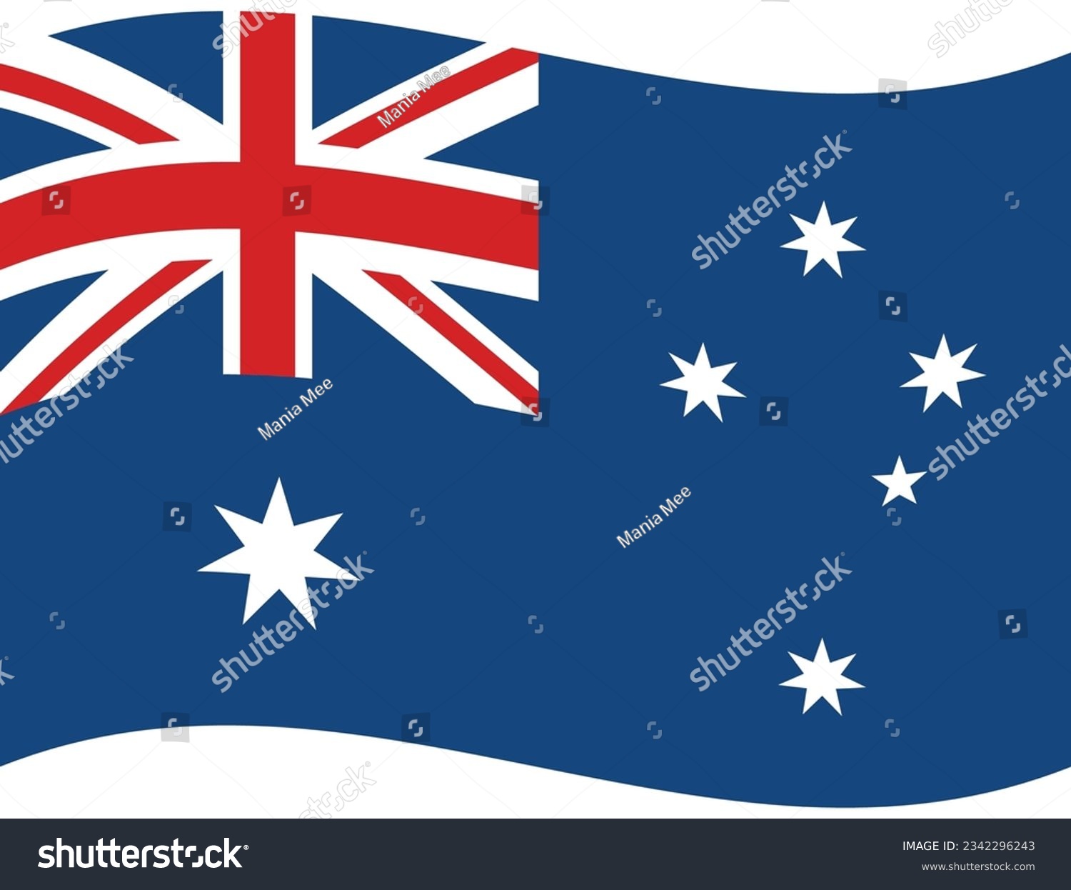 Flag Of Australia. Australian Flag. Australia - Royalty Free Stock ...