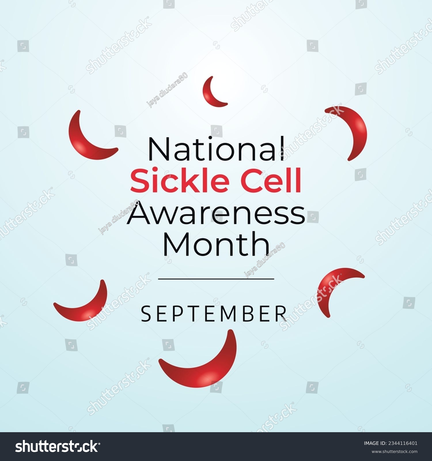 vector graphic of National Sickle Cell Awareness - Royalty Free Stock ...