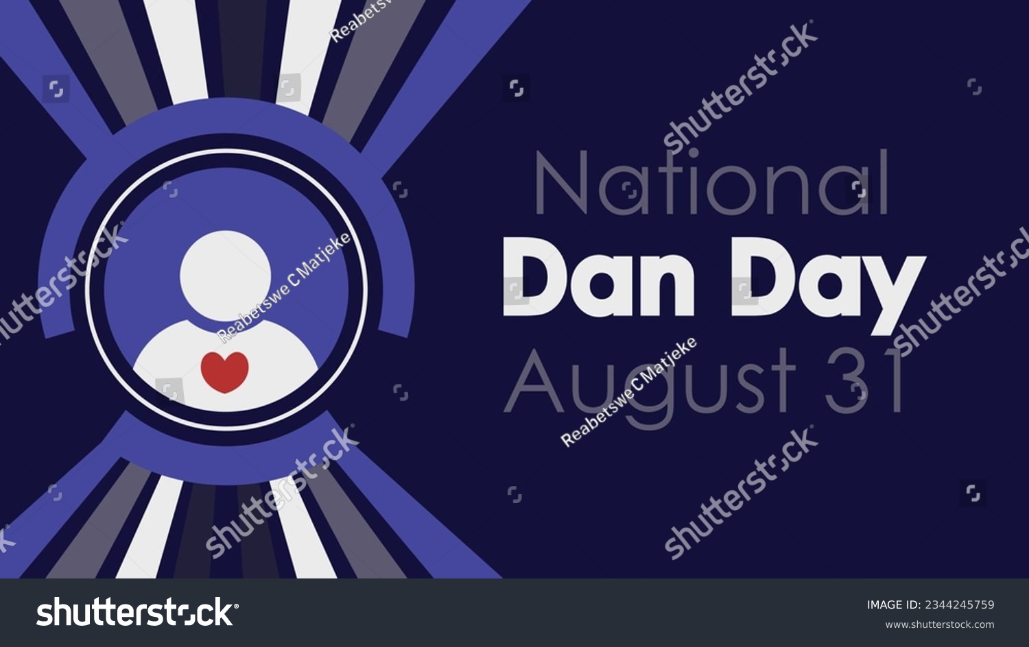 National Dan Day vector banner design. Happy - Royalty Free Stock ...