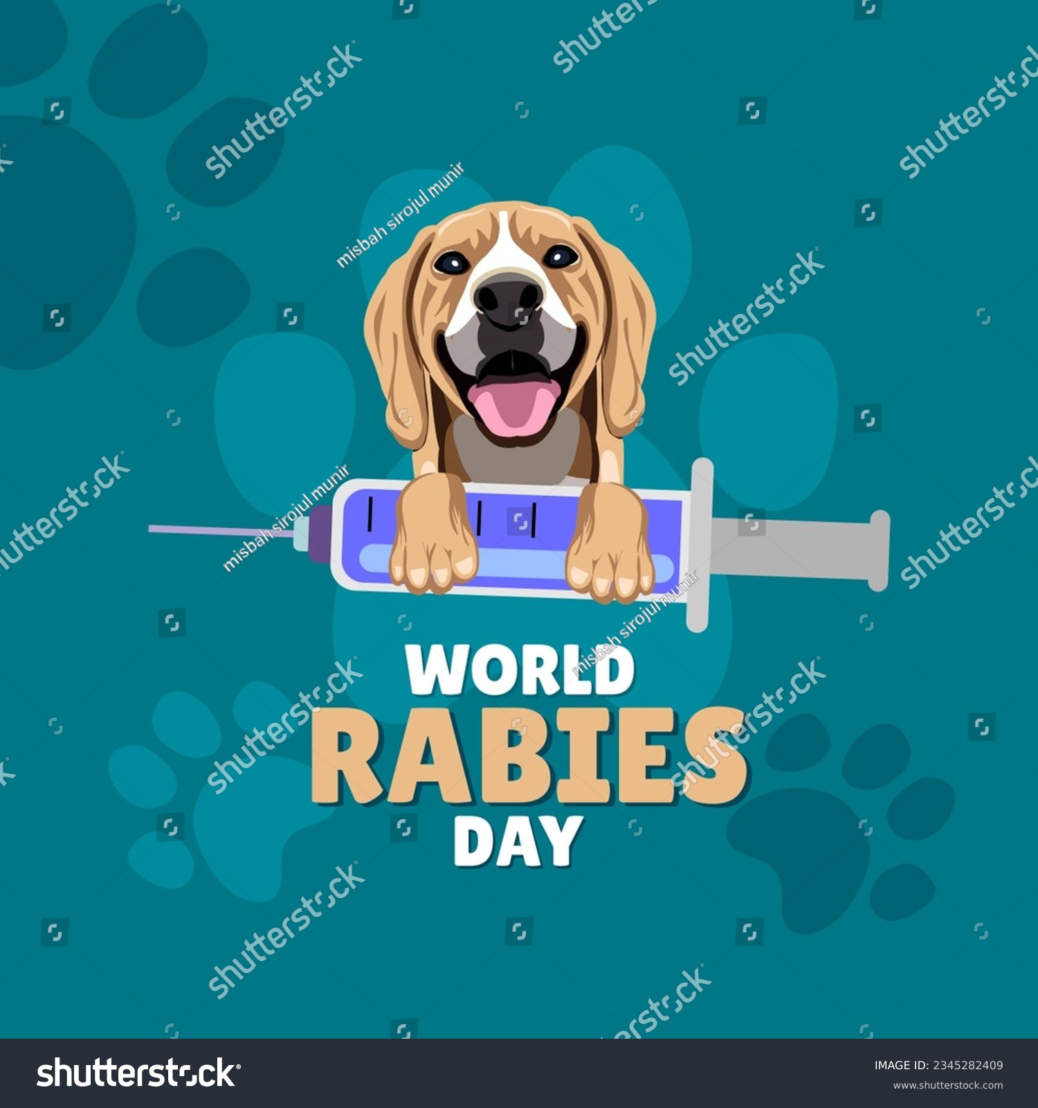 World Rabies Day is celebrated every year on - Royalty Free Stock ...