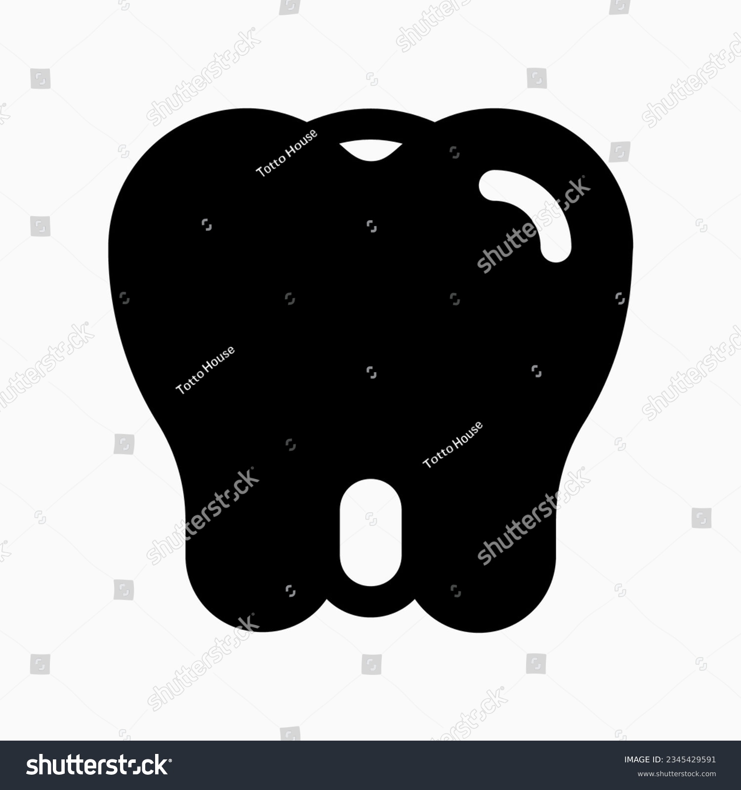 Editable molar, premolar, tooth vector icon. - Royalty Free Stock ...