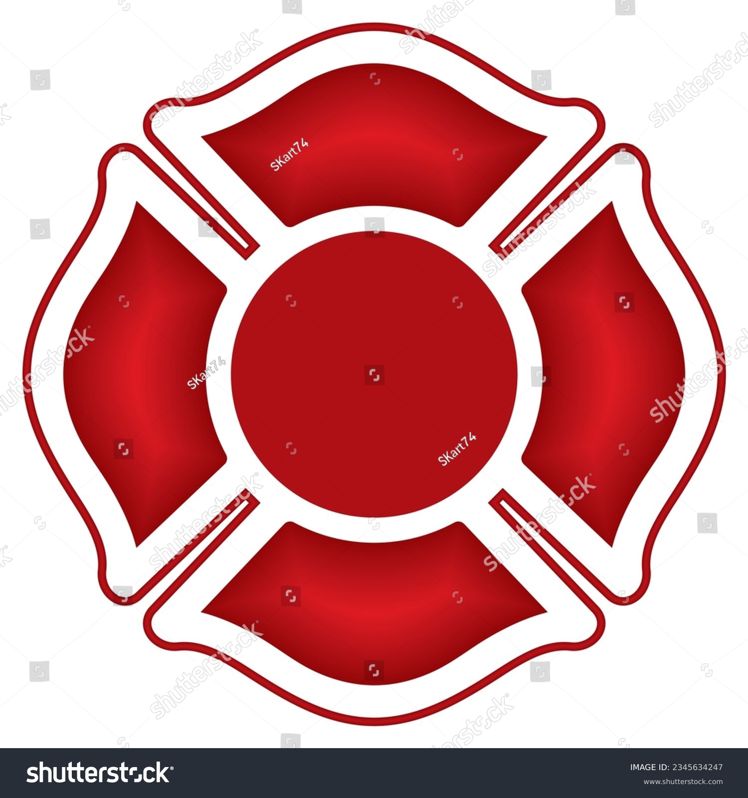 Firefighter Emblem Vector Illustration. St - Royalty Free Stock Vector ...