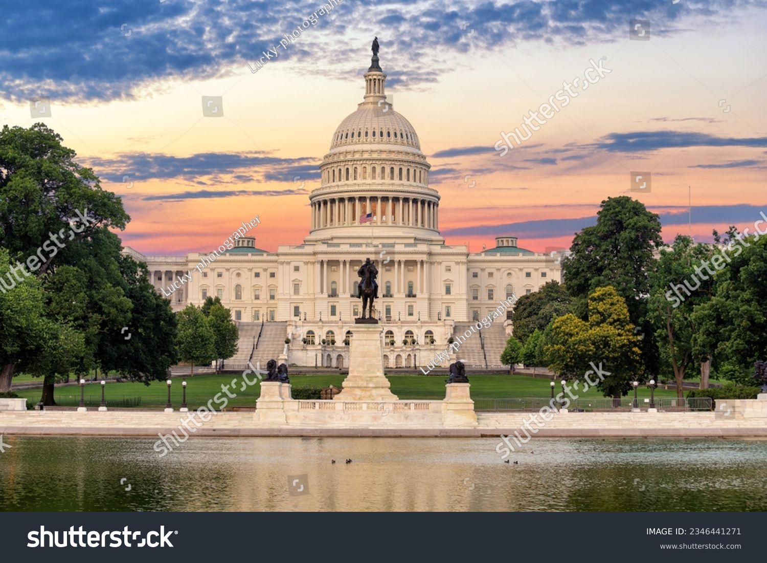The United States Capitol building at sunrise, Washington DC, USA. #2346441271