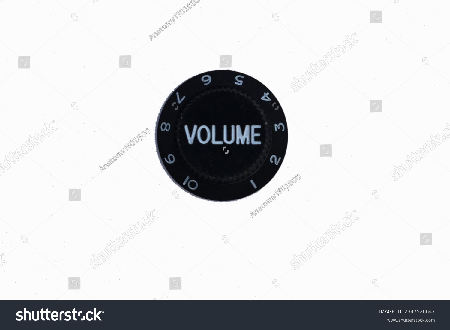 volume knob, tone black on white background #2347526647