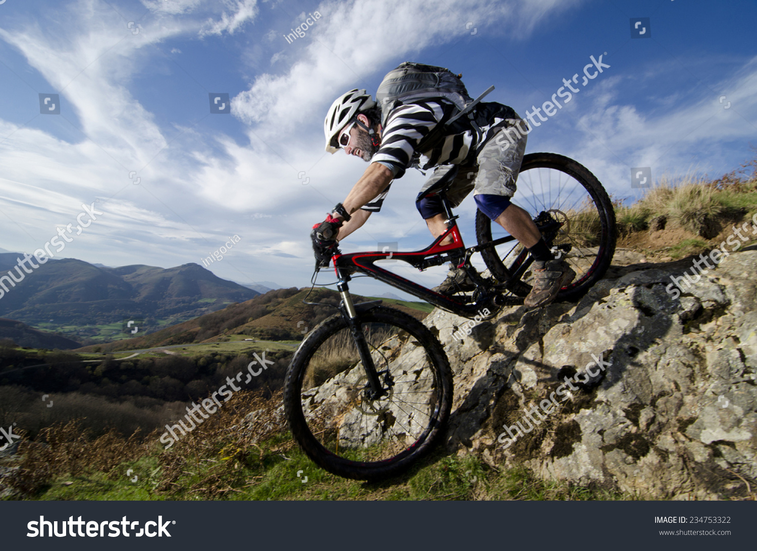 Rider in action at Freestyle Mountain Bike Session #234753322