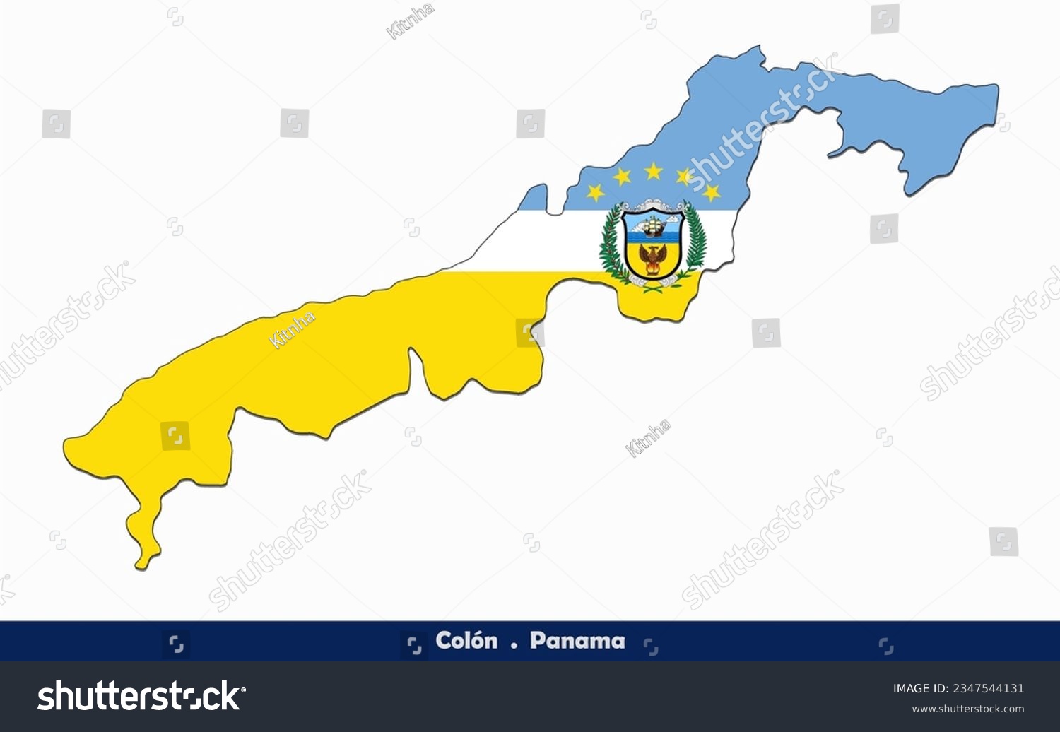 Colón Flag - Provinces of Panama (Vector) - Royalty Free Stock Vector ...