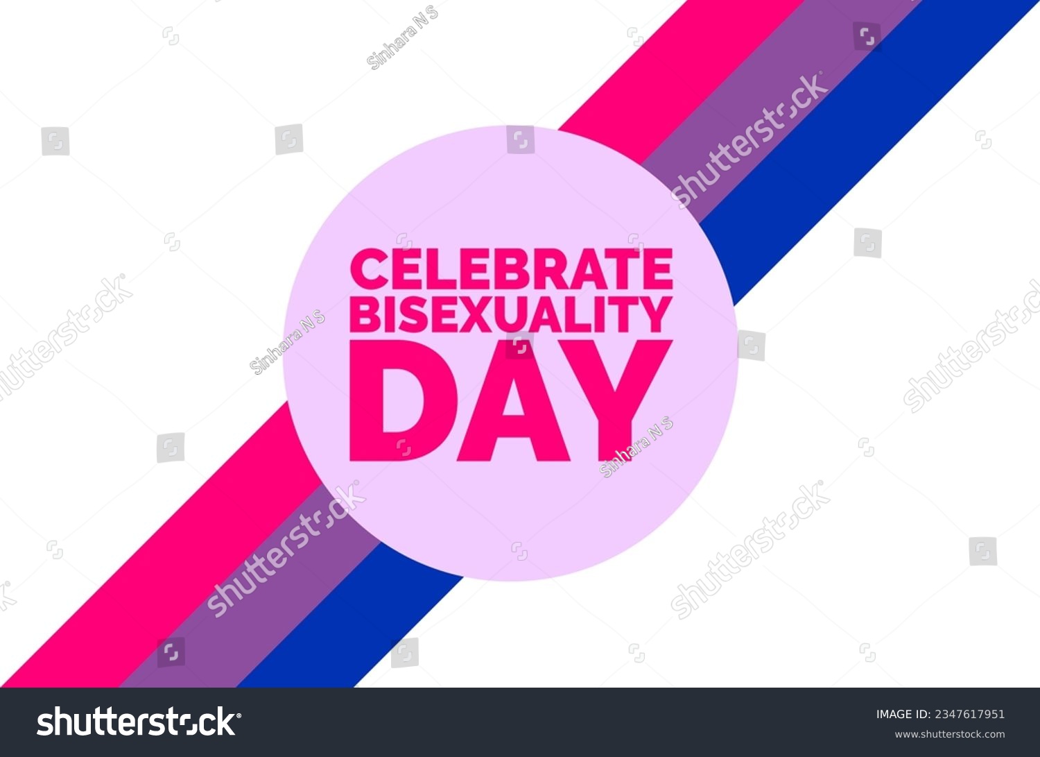 Bisexual Pride Day.Celebrate Bisexuality Day. Royalty Free Stock