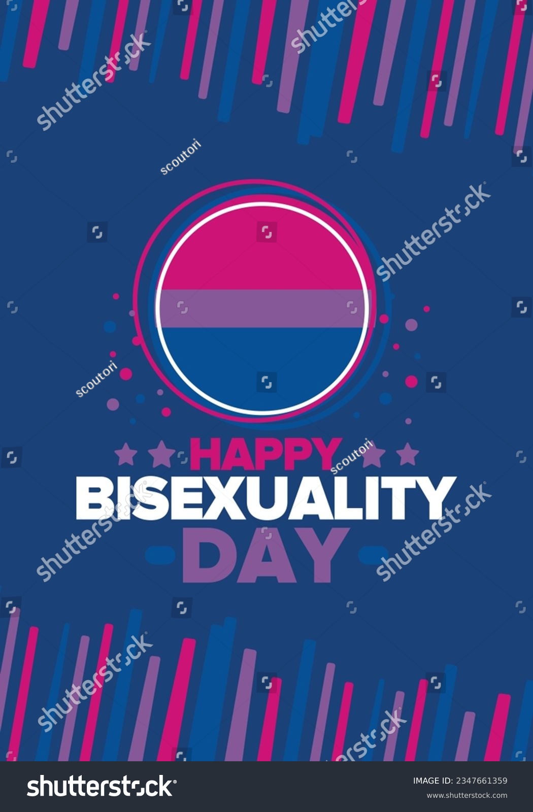 Celebrate Bisexuality Day. Bisexual Pride And Bi - Royalty Free Stock ...