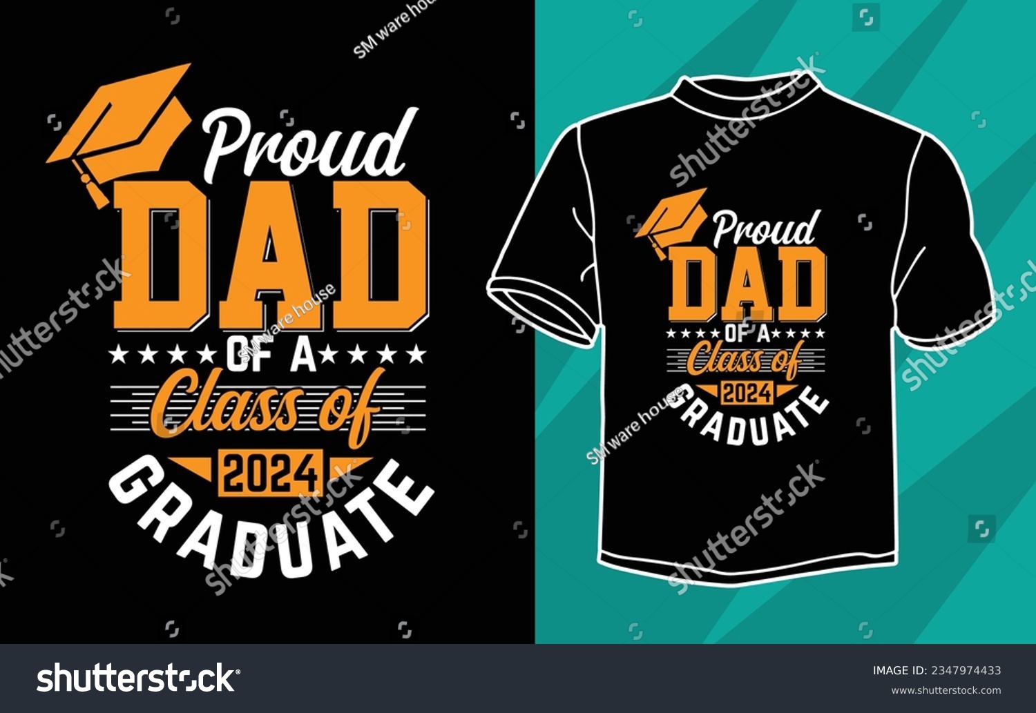 proud dad graduate 2024 t shirt design #2347974433