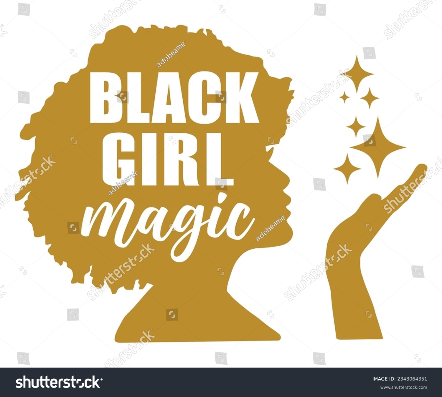 Black Girl Magic SVG, Black History Month SVG, - Royalty Free Stock ...