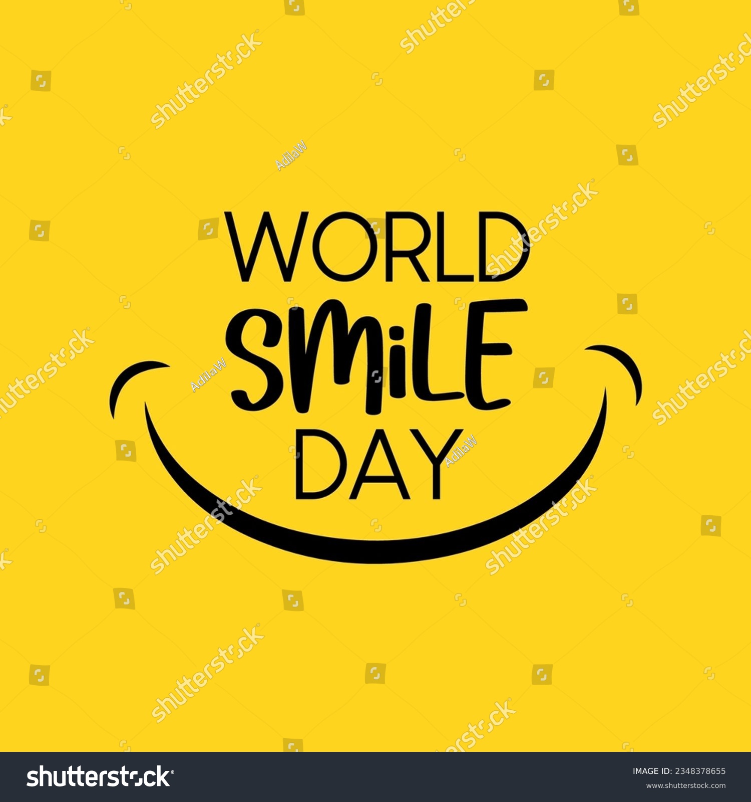 world smile day vector illustration. happy world smile day vector. #2348378655