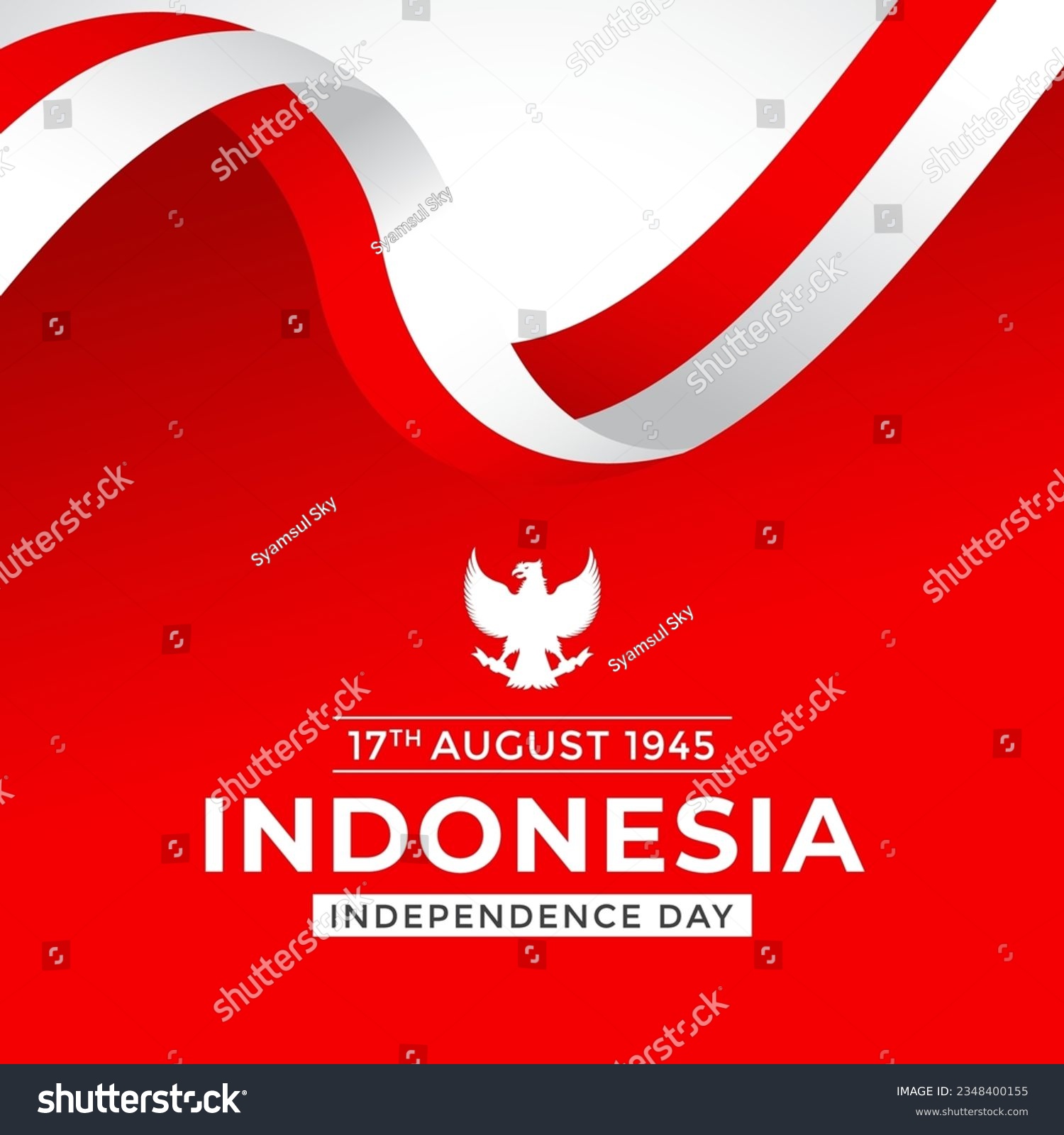 Bendera Merah Putih Indonesia or Bingkai Bendera - Royalty Free Stock ...